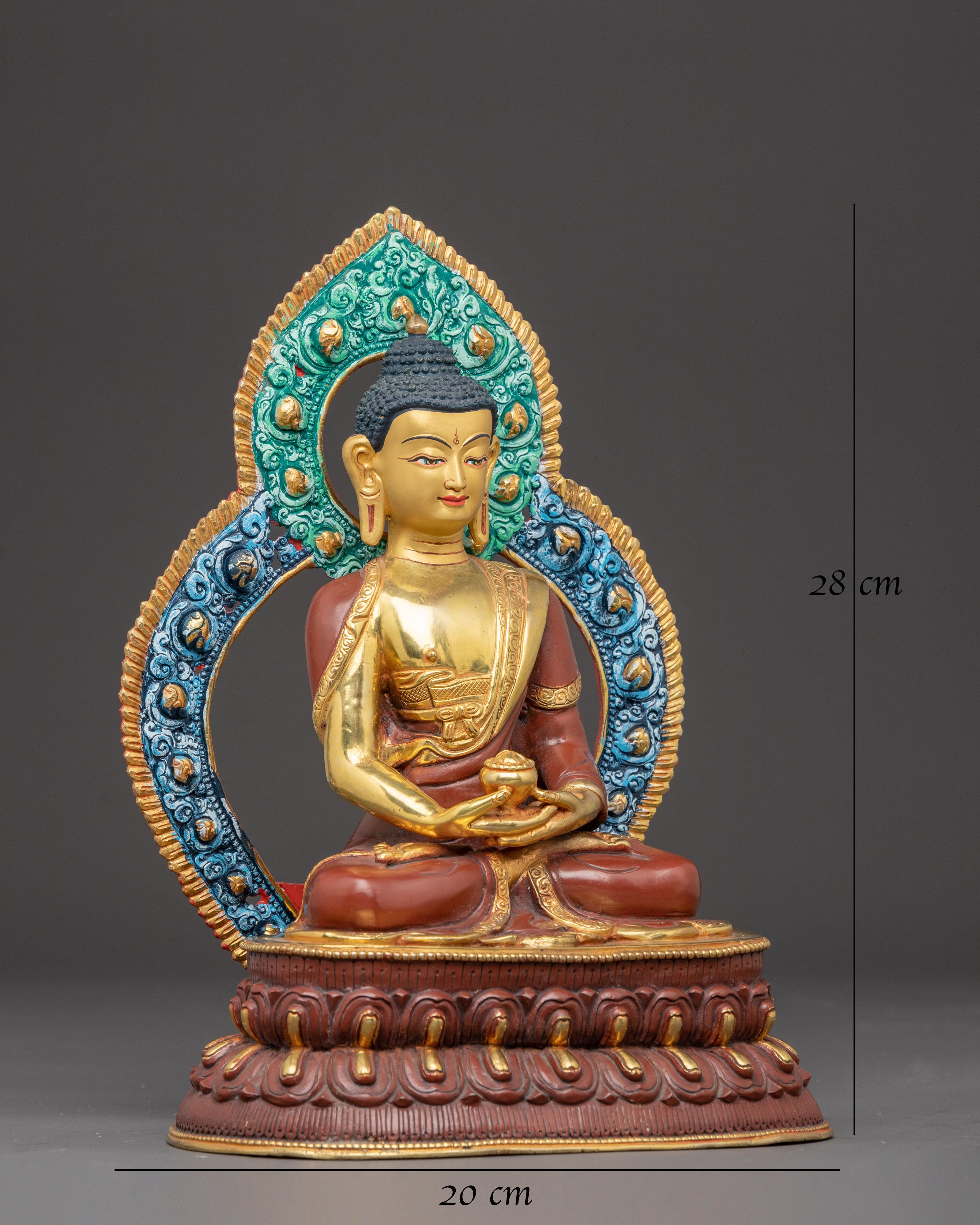 Statue of Buddha Amitabha, Pure Land Buddha | Tibetan Style Artwork
