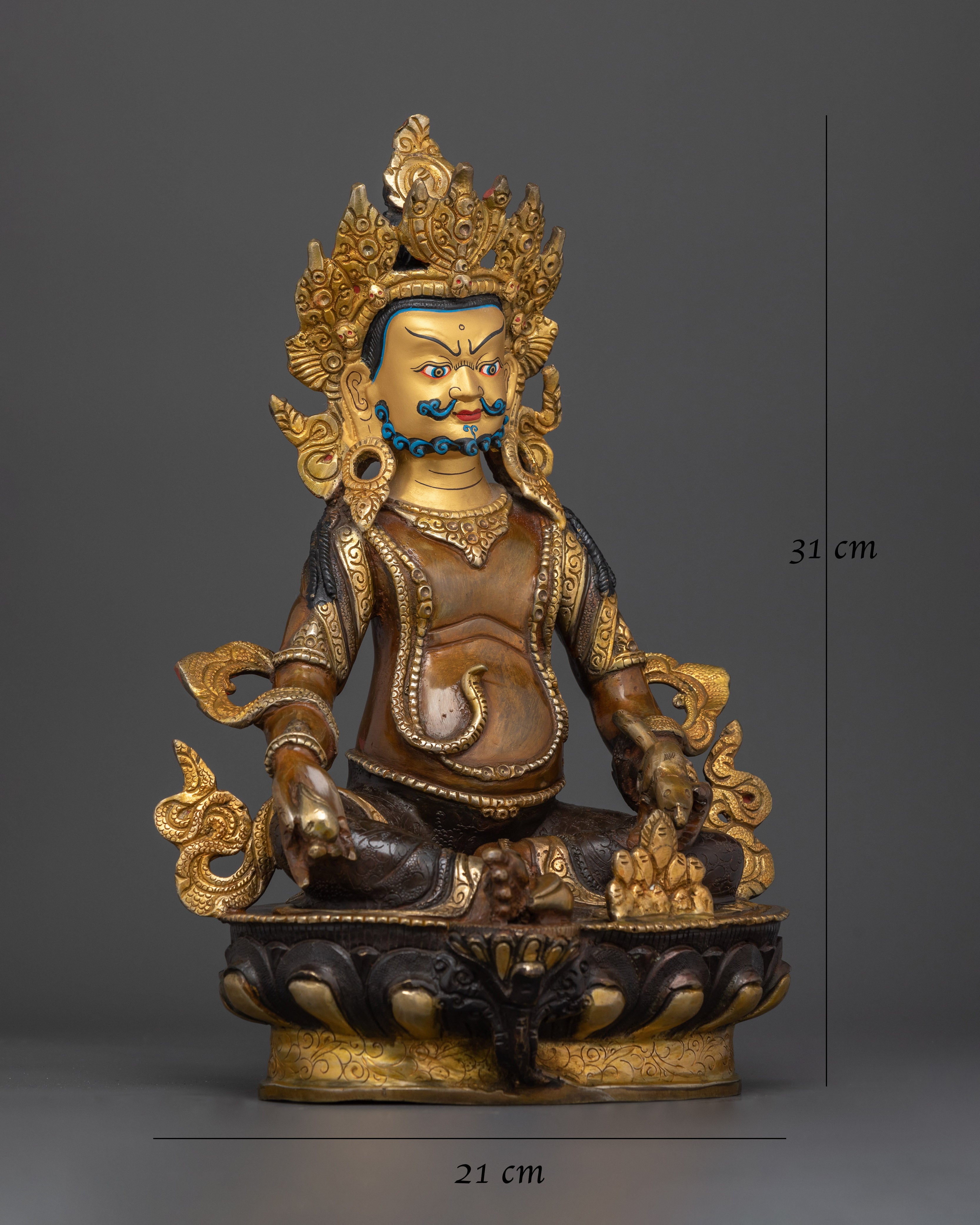 Dzambhala Nepalese Handmade Statue | Deity of Wealth and Prosperity