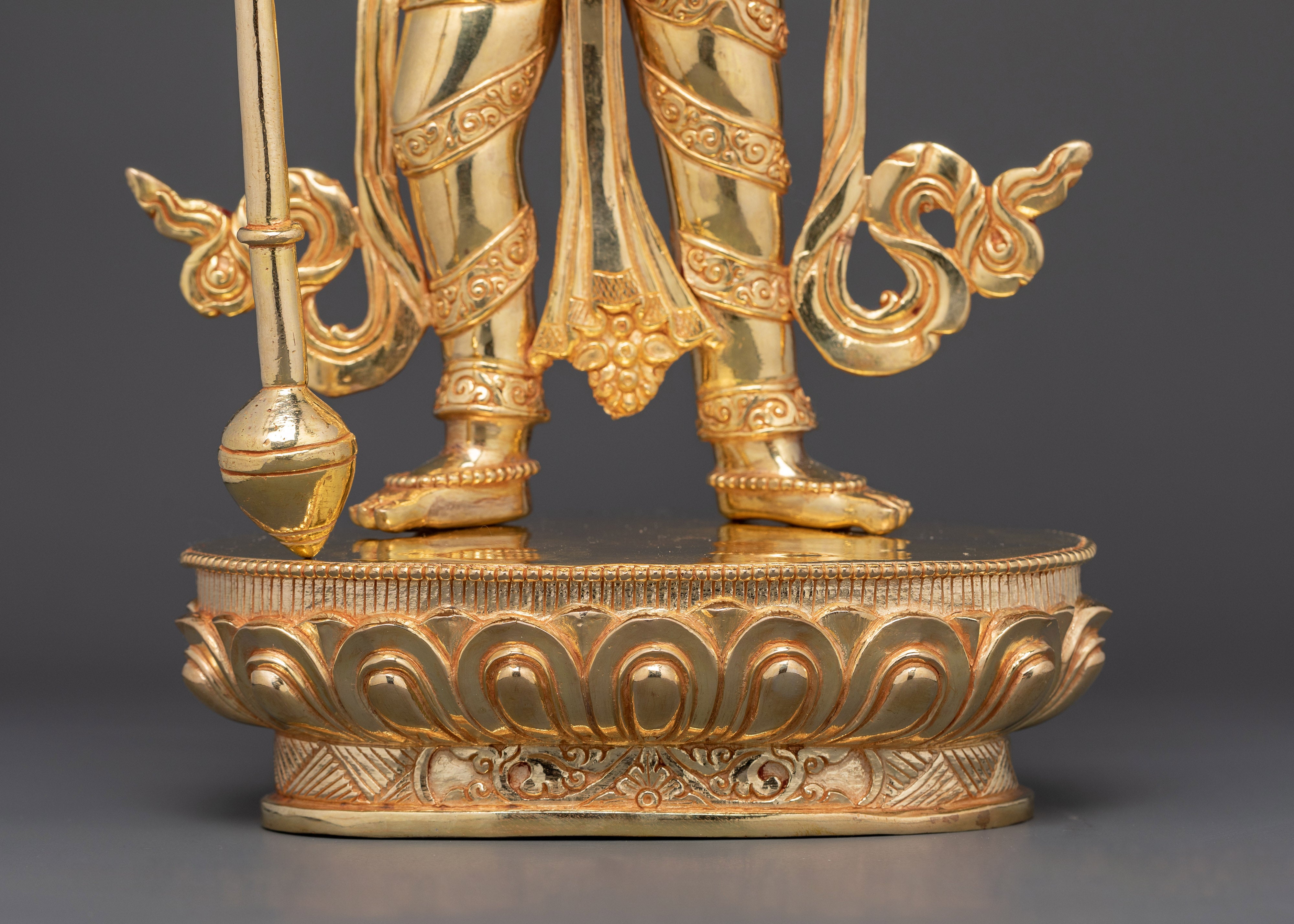 Vishnu Handmade Gold-Gilded Statue | Protector of the Universe