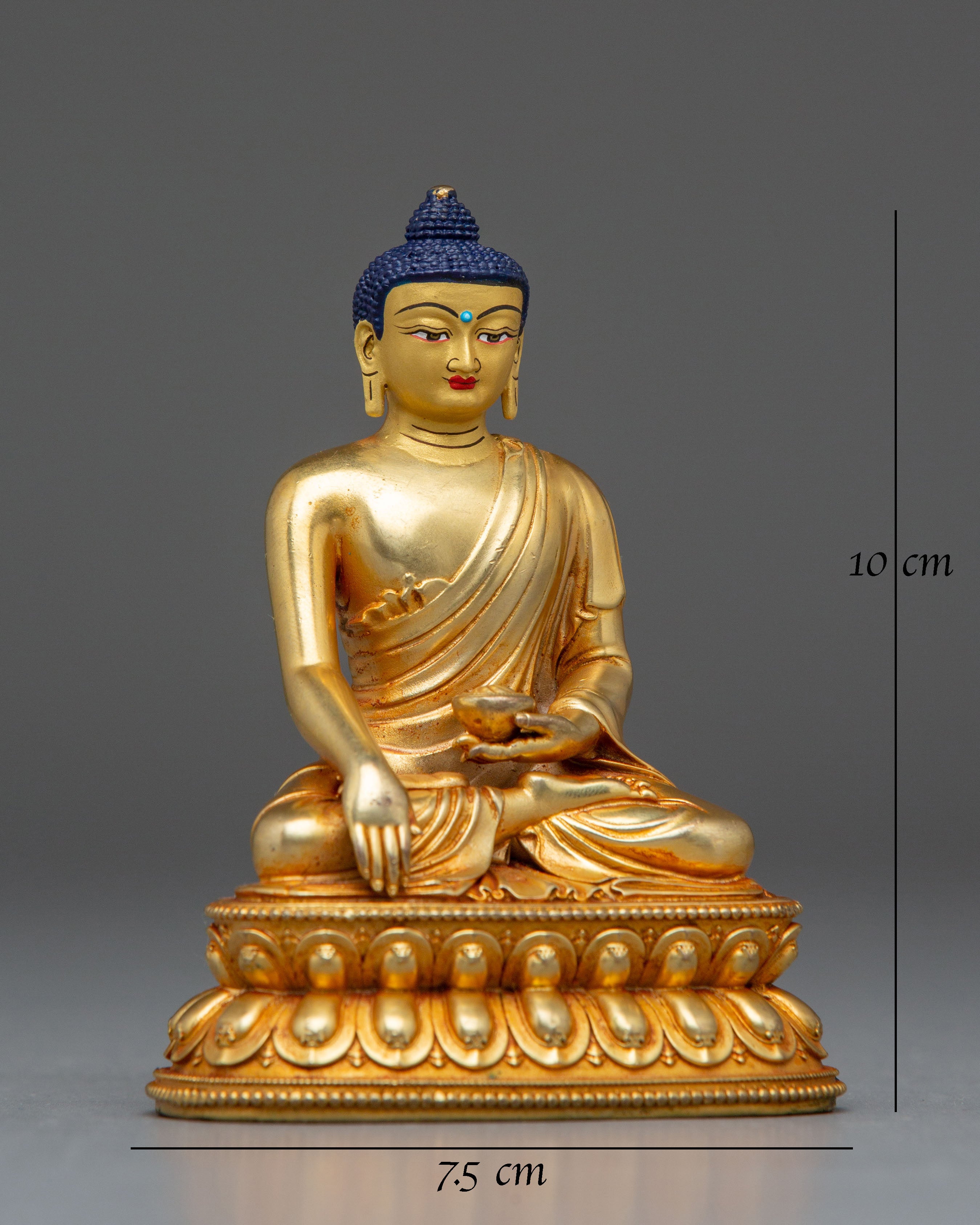 Machine-Made Buddha Shakyamuni Golden Statue