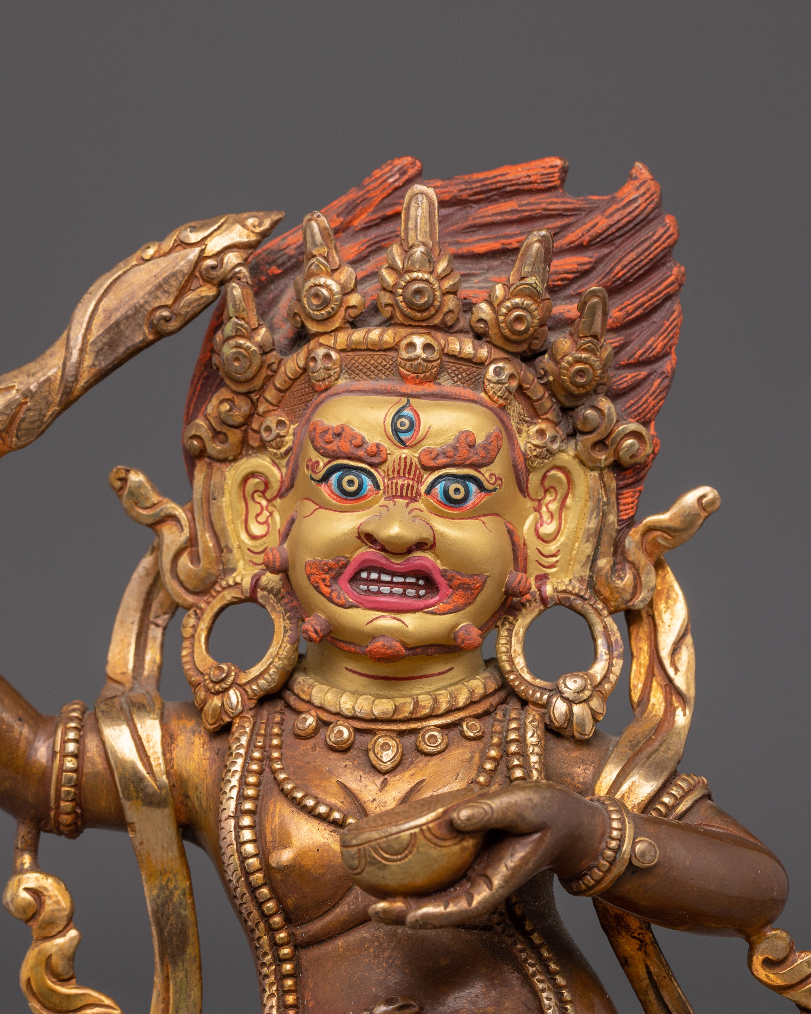 Statue of Buddhist Protector Deity Mahakala | Himalayan Artwork
