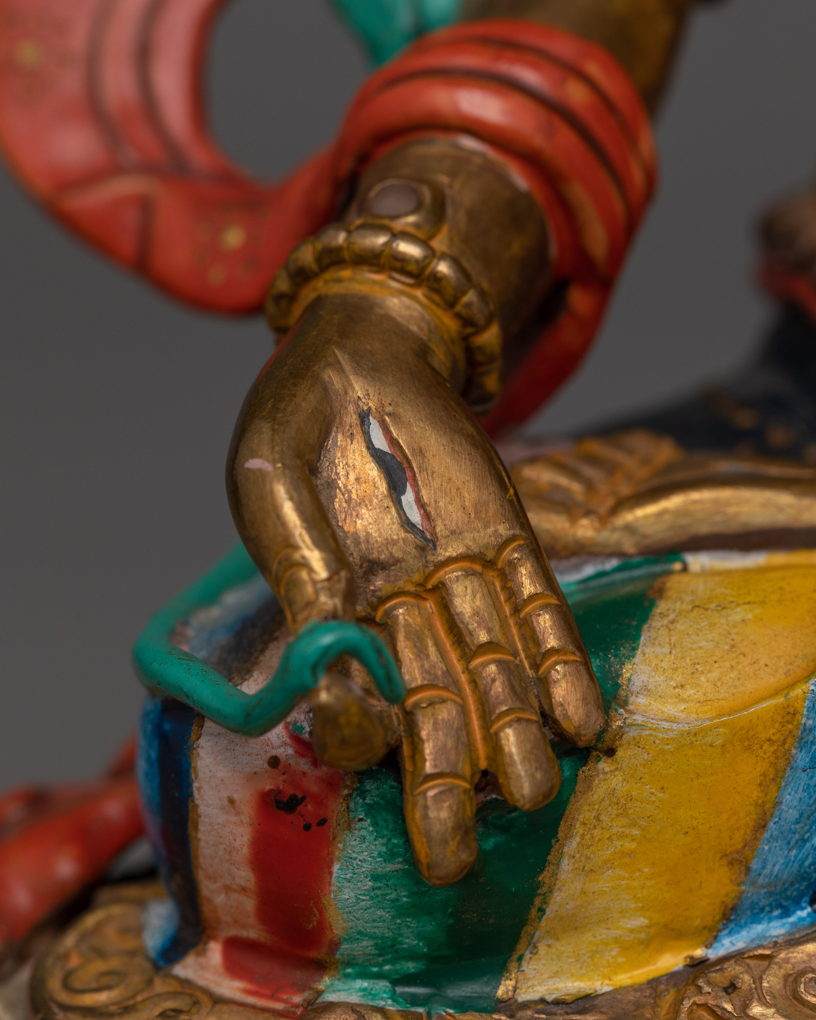 White Tara Handcrafted Small Colored Statue | Goddess of Compassion