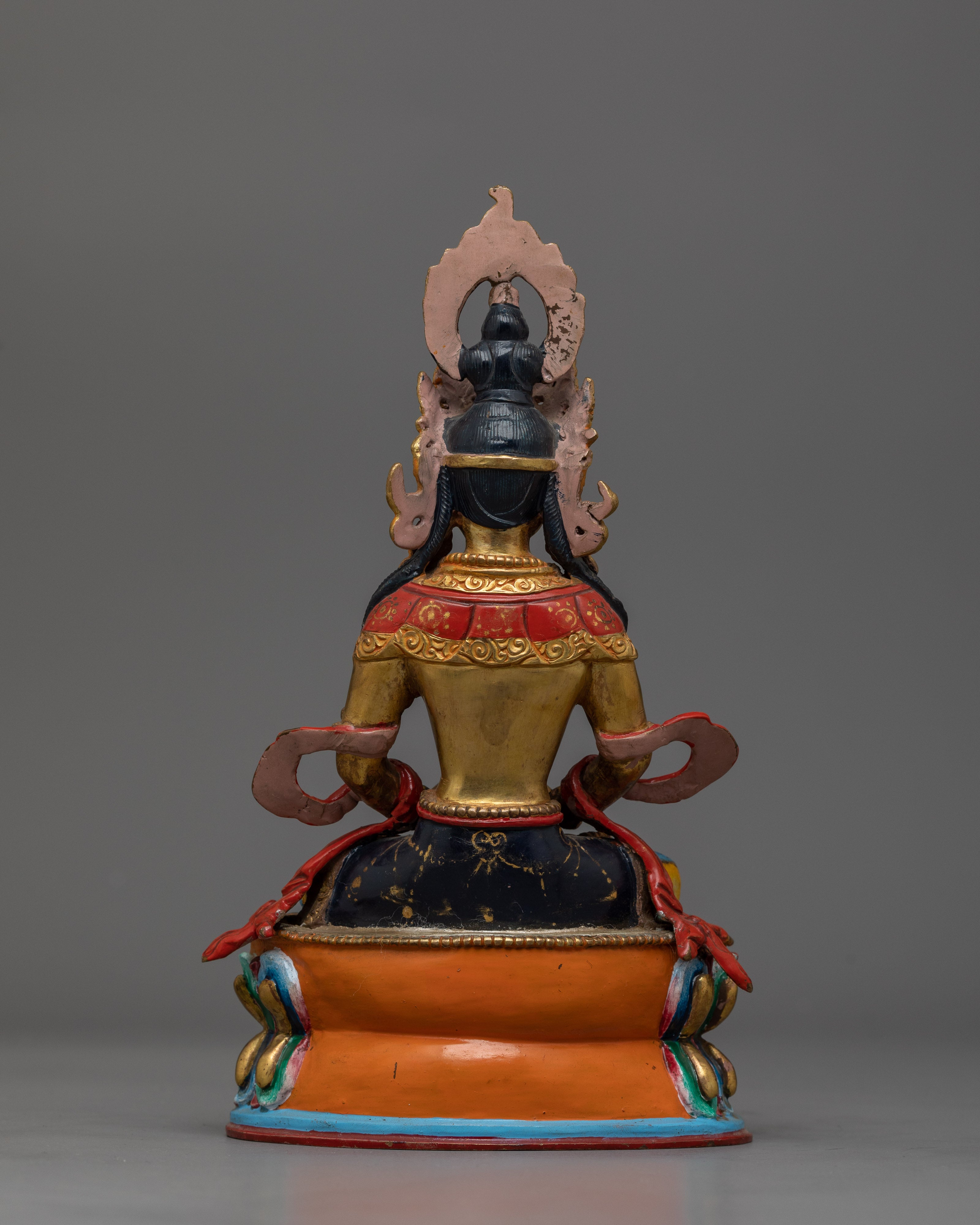 Amitayus Handmade Colored Statue | Buddha of Infinite Life