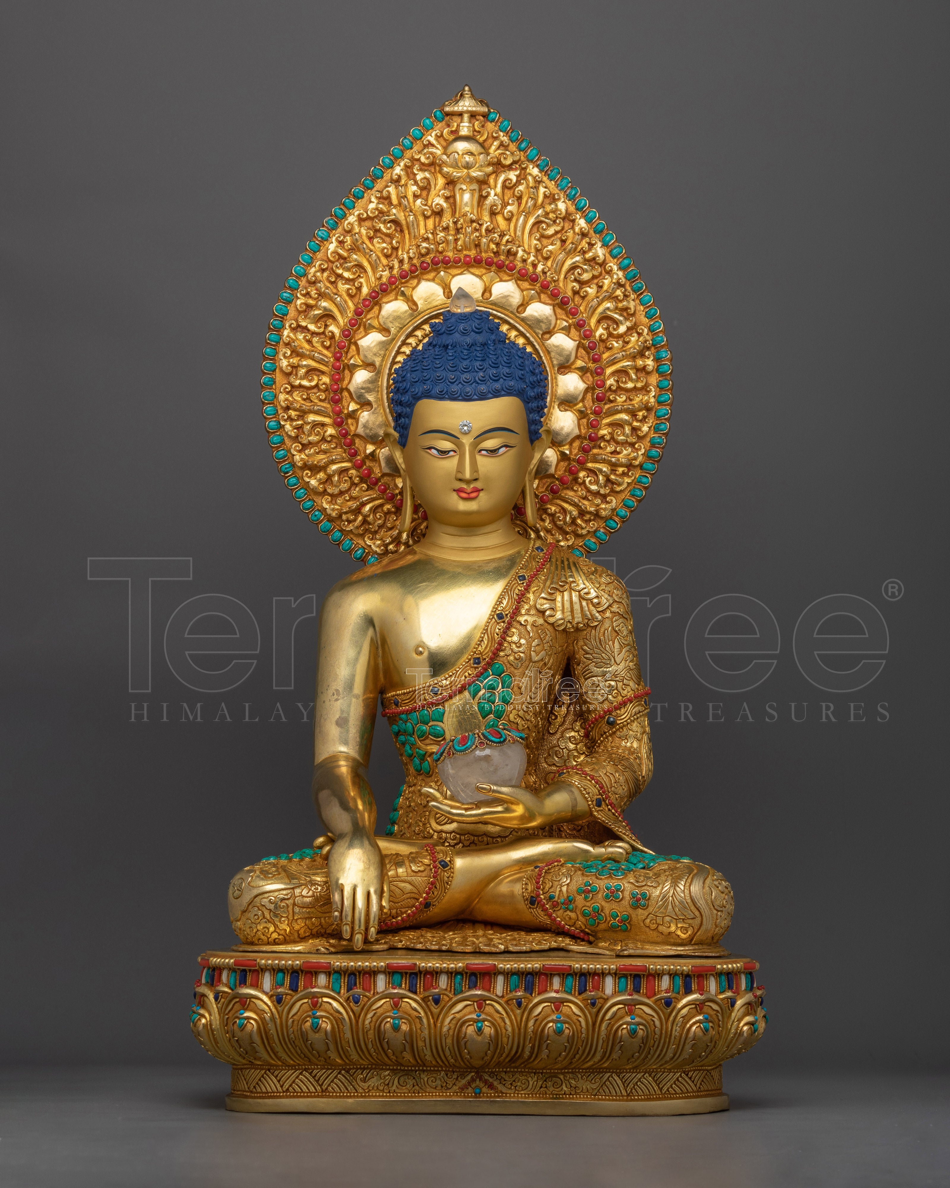 Handmade Shakyamuni Buddha Gold Gilded Statue | Masterpiece of Enlightenment