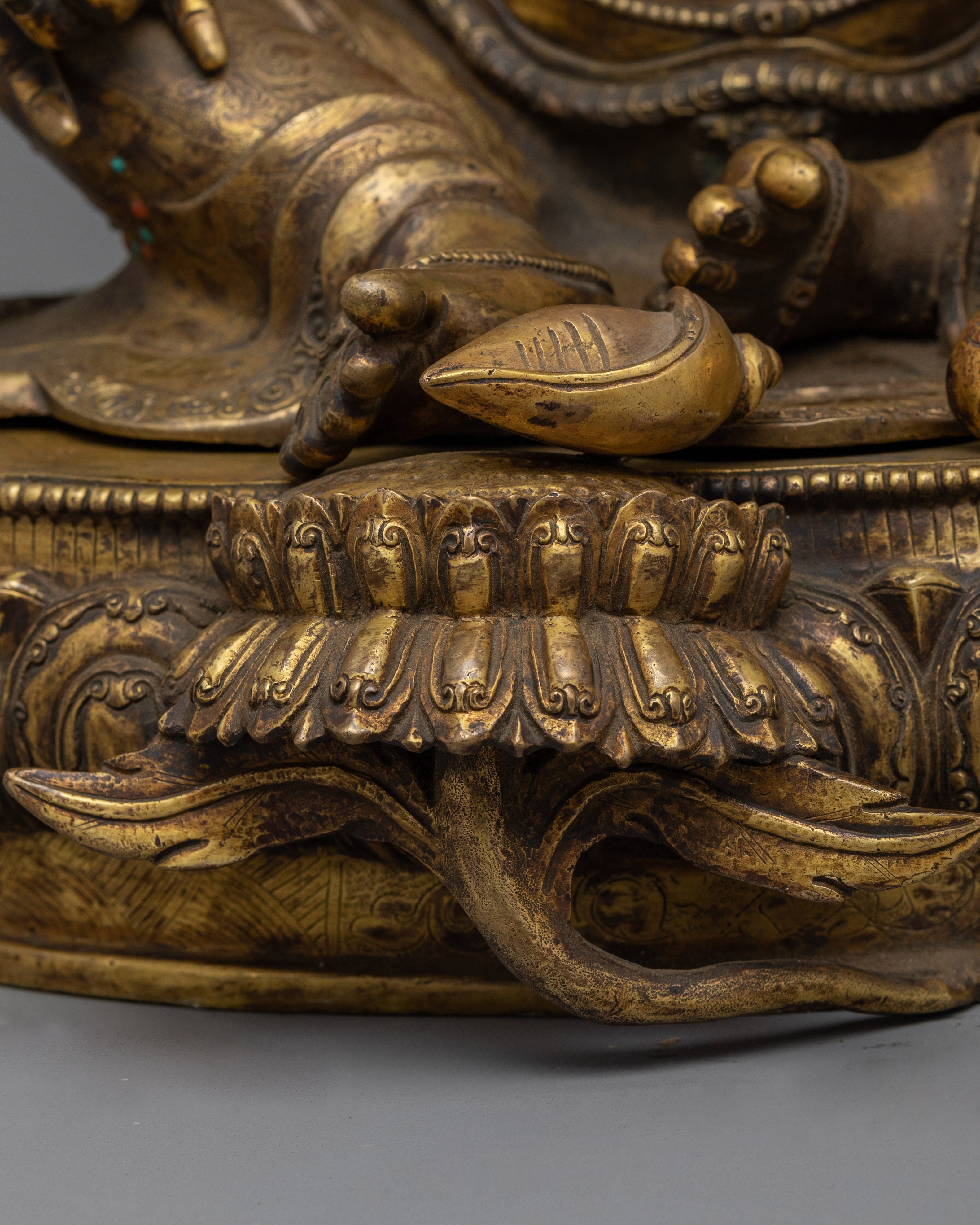 Dzambhala Handmade with Antique Touch Statue | Embodiment of Wealth and Prosperity