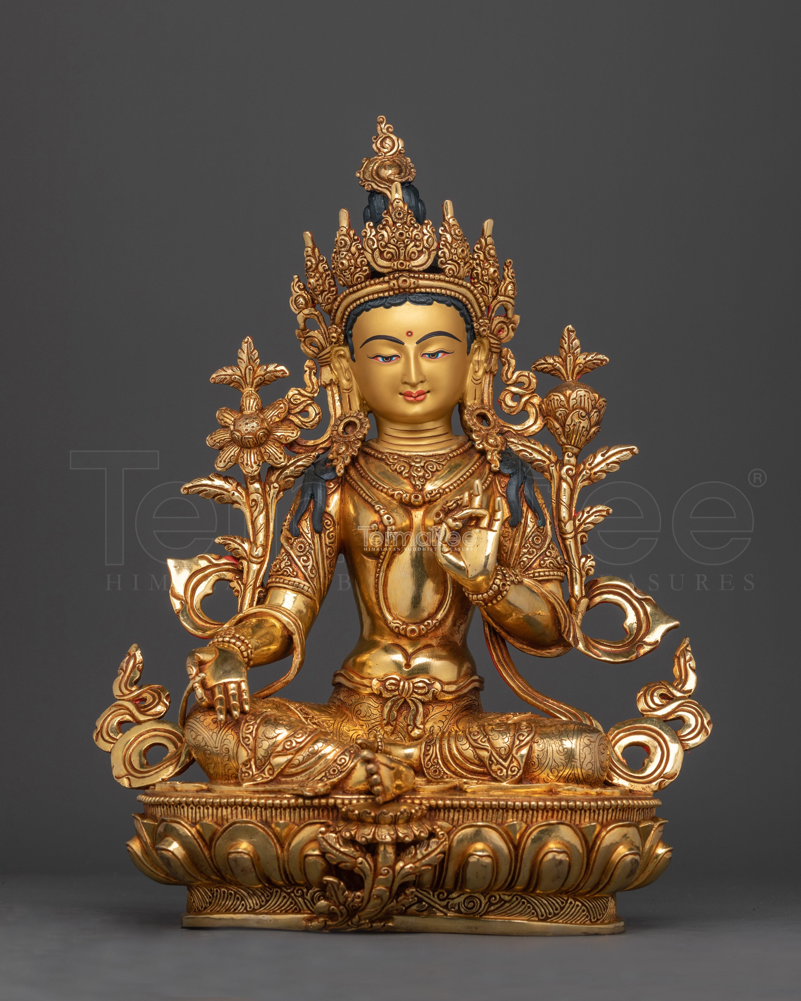 Green Tara a Beautifully Hand Carved Statue | Symbol of Compassion