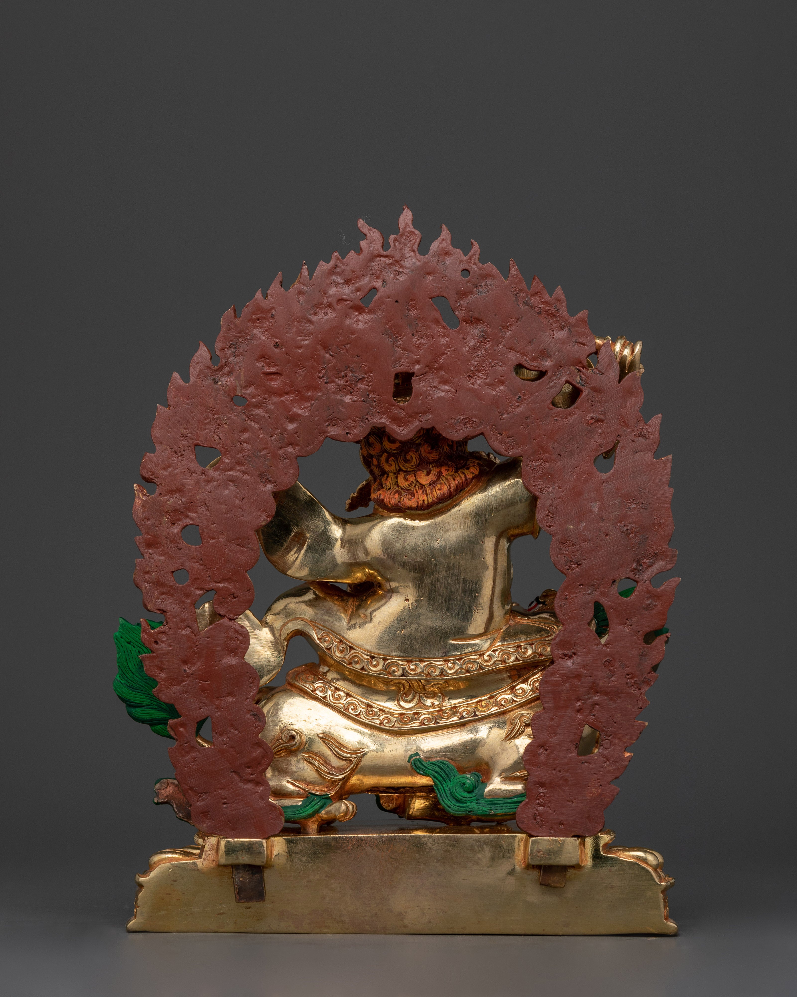 Dorje Legpa Handmade Gold Gilded Statue | Guardian of Dharma