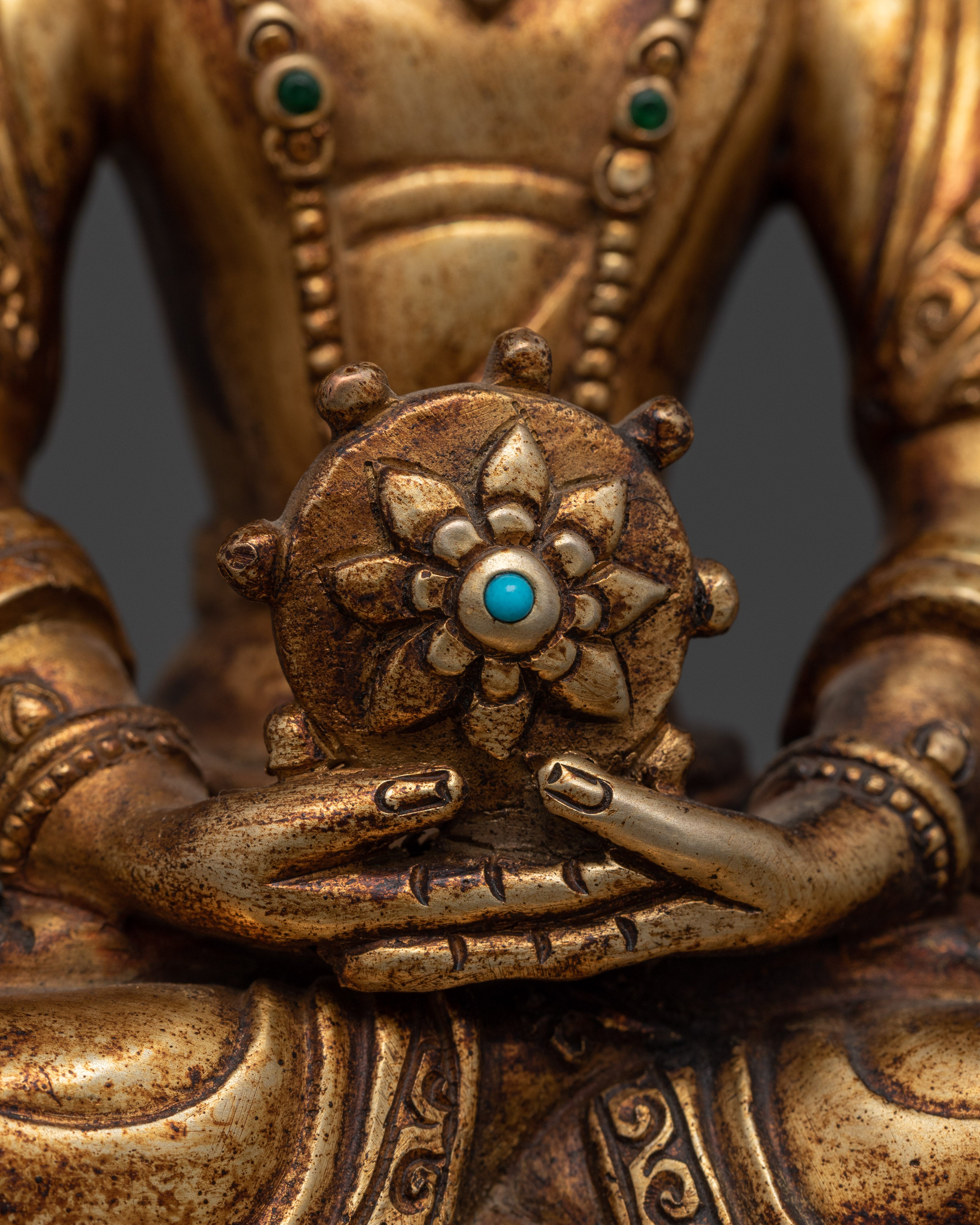 Vairocana Handmade Antique Touch Statue | Radiance of Enlightenment