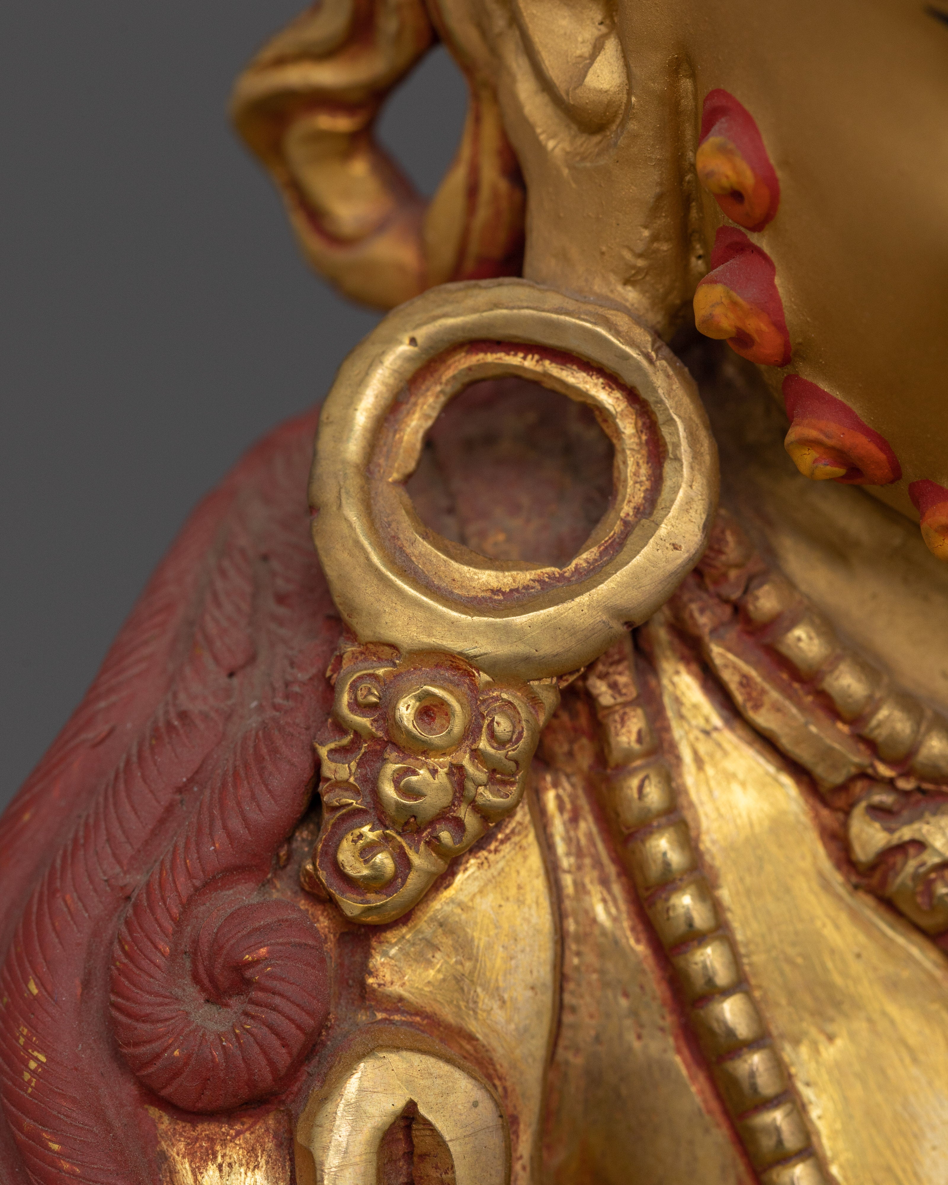 Handmade Dzambhala the Jewels Deity Statue | Embodiment of Wealth and Compassion