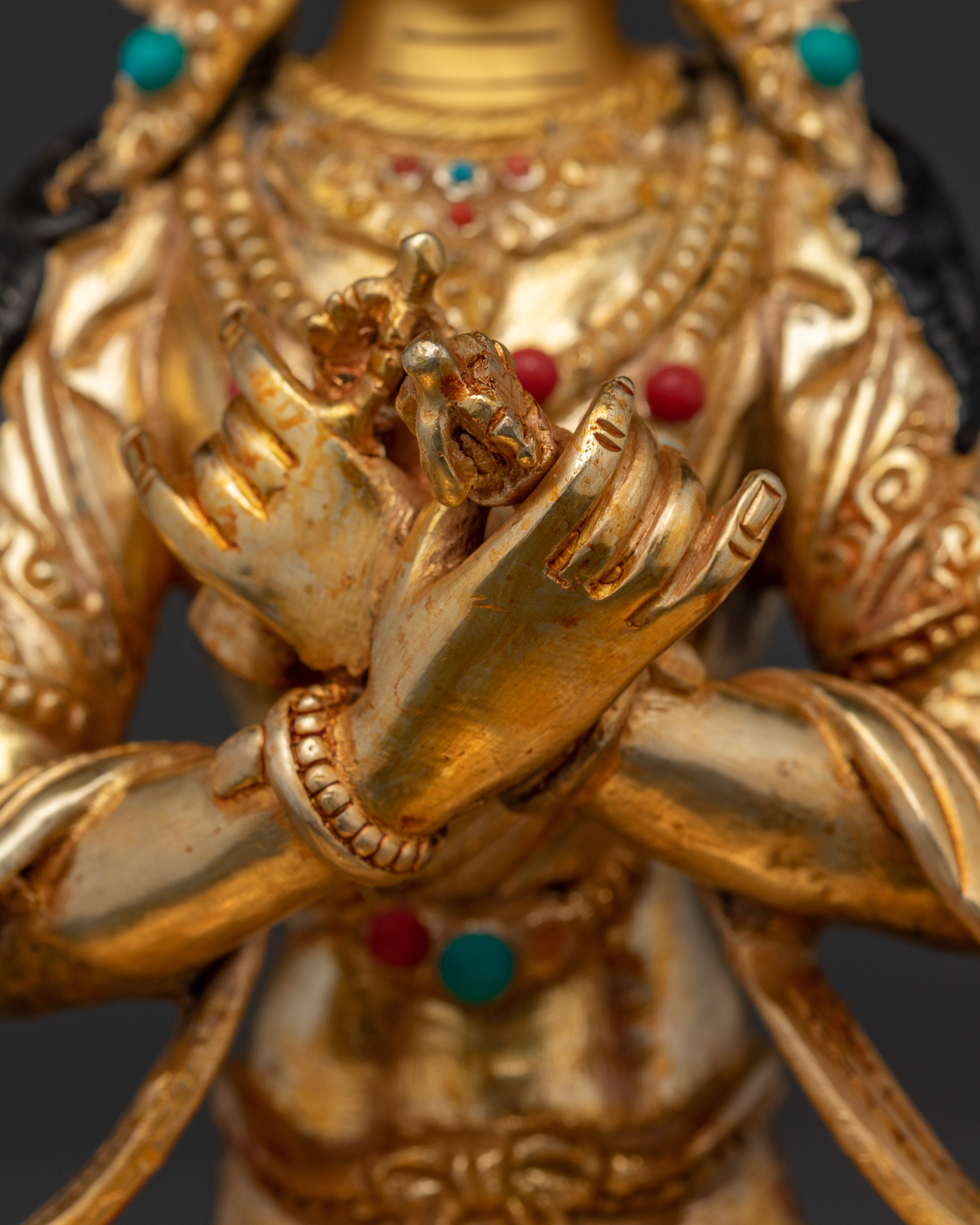 Vajradhara Handmade Small Statue | Embodiment of Primordial Wisdom