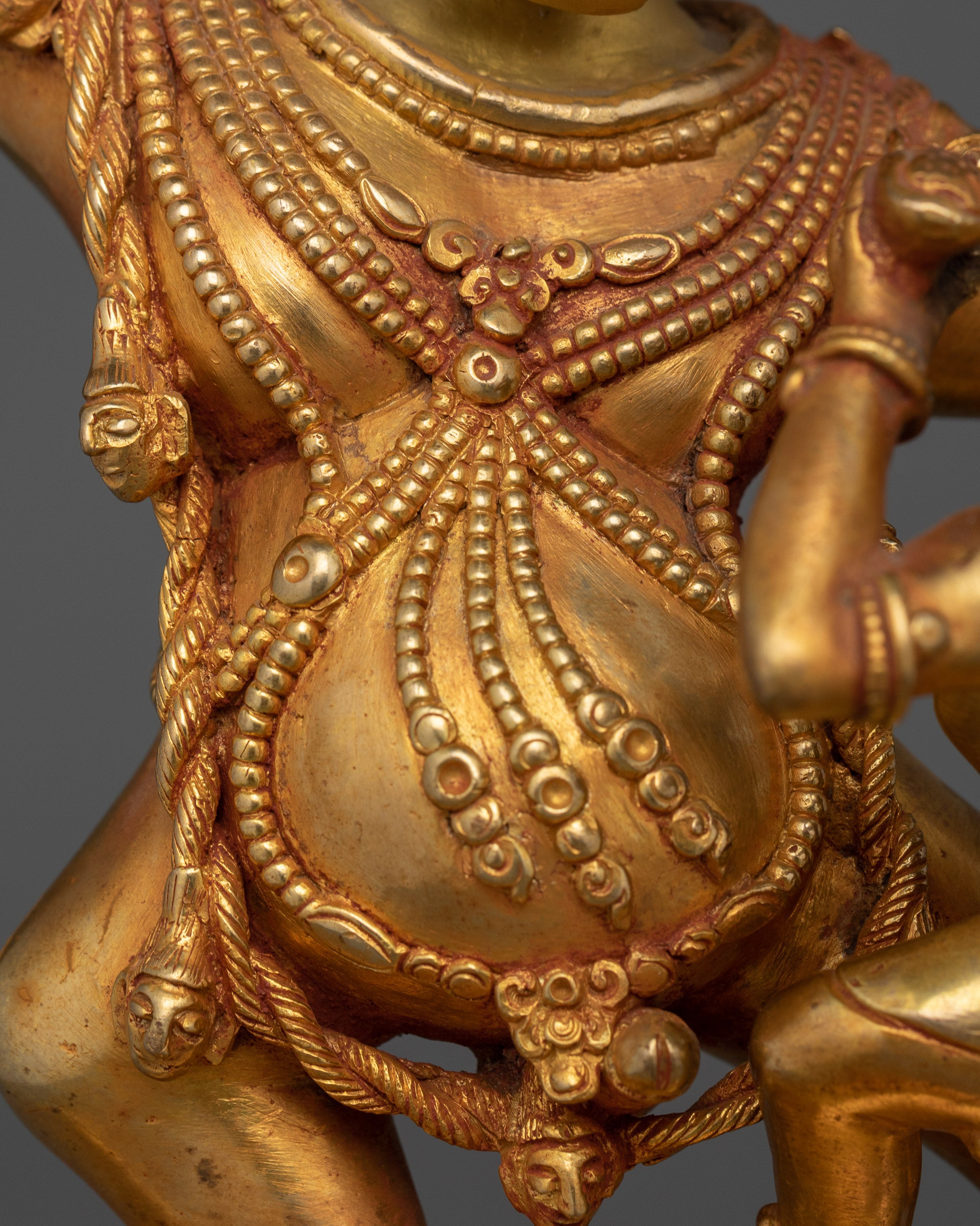Two-Arms Yama Dharmaraja Handmade Statue | Embodiment of Wrathful Compassion