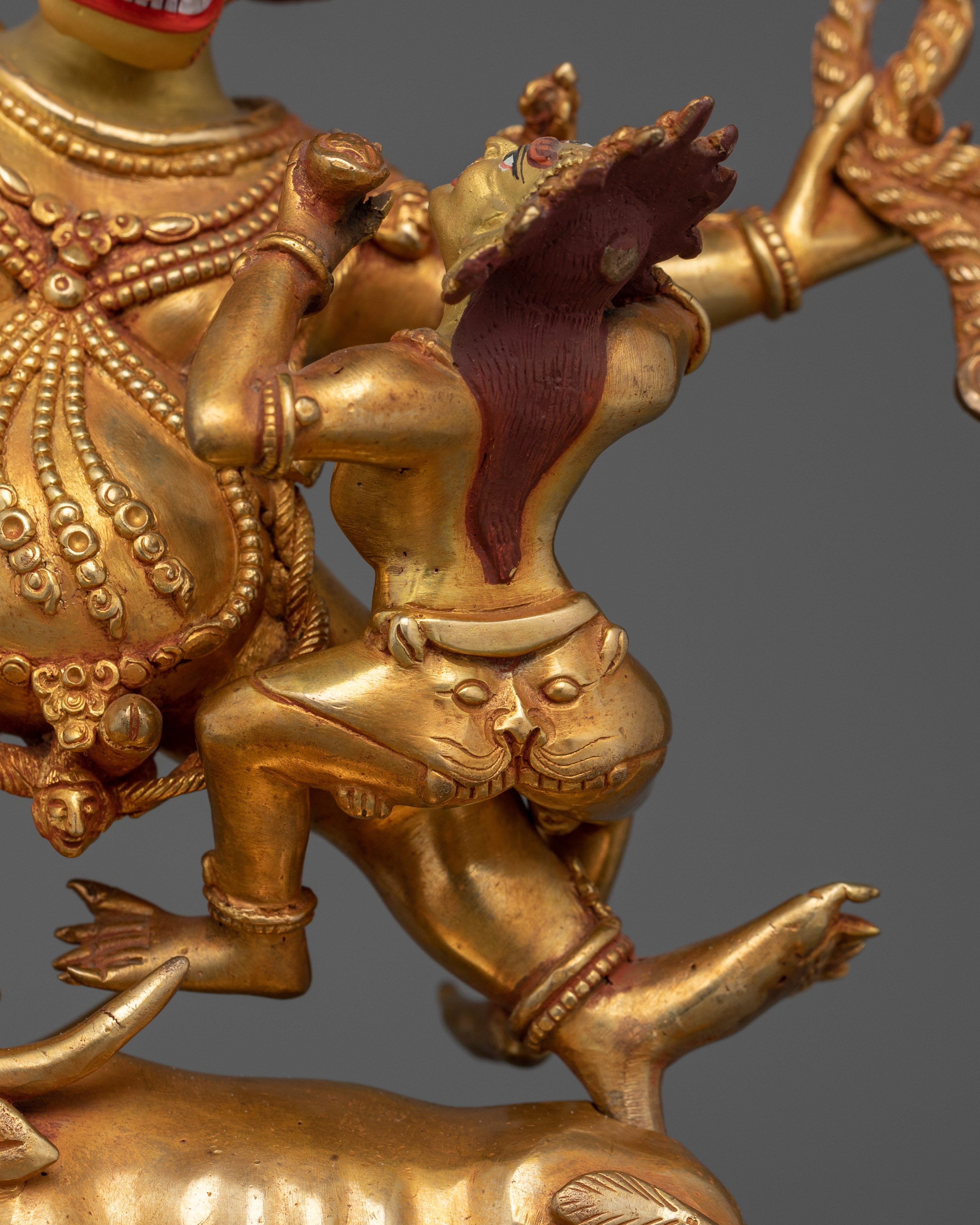 Two-Arms Yama Dharmaraja Handmade Statue | Embodiment of Wrathful Compassion