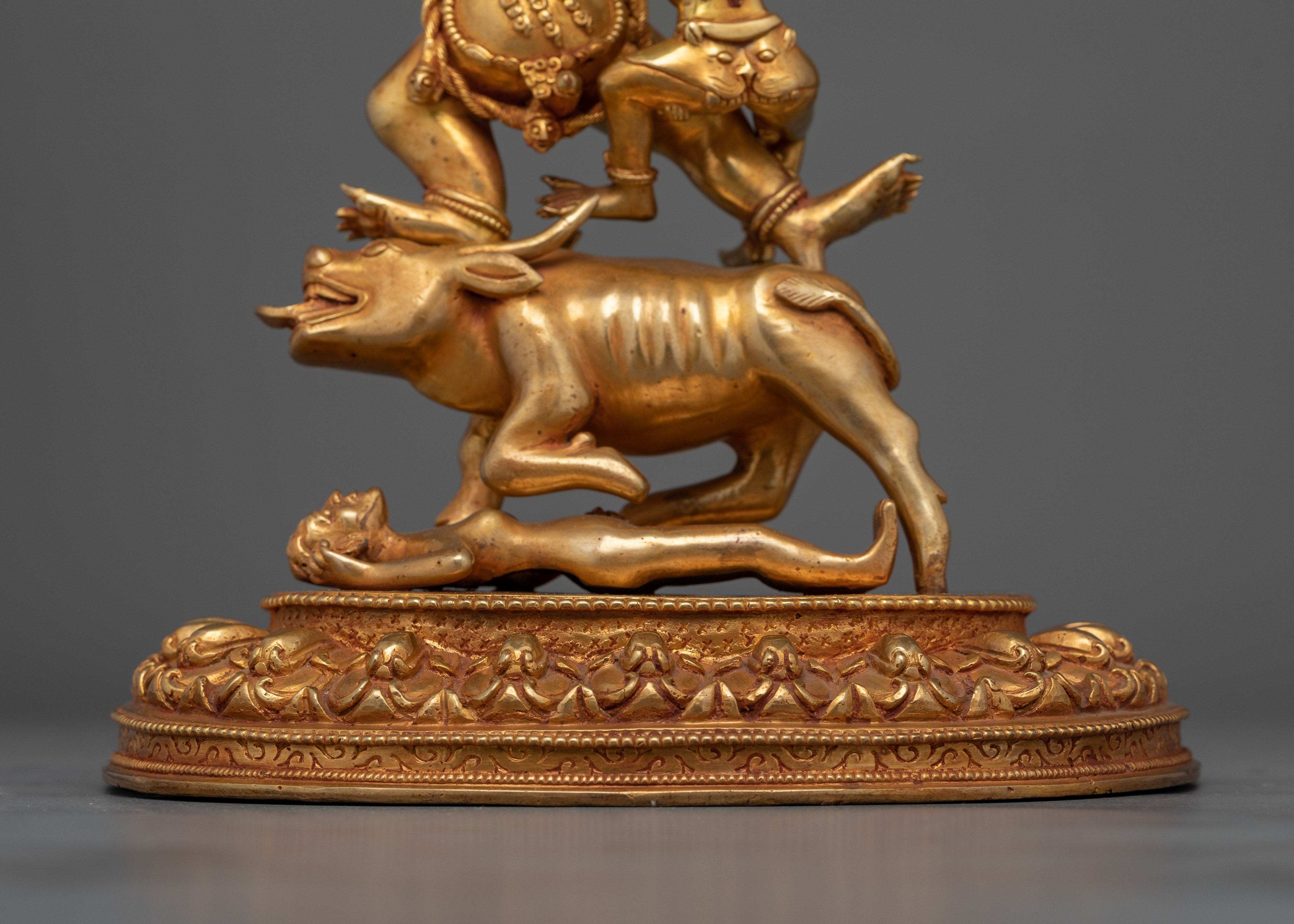 Two-Arms Yama Dharmaraja Handmade Statue | Embodiment of Wrathful Compassion