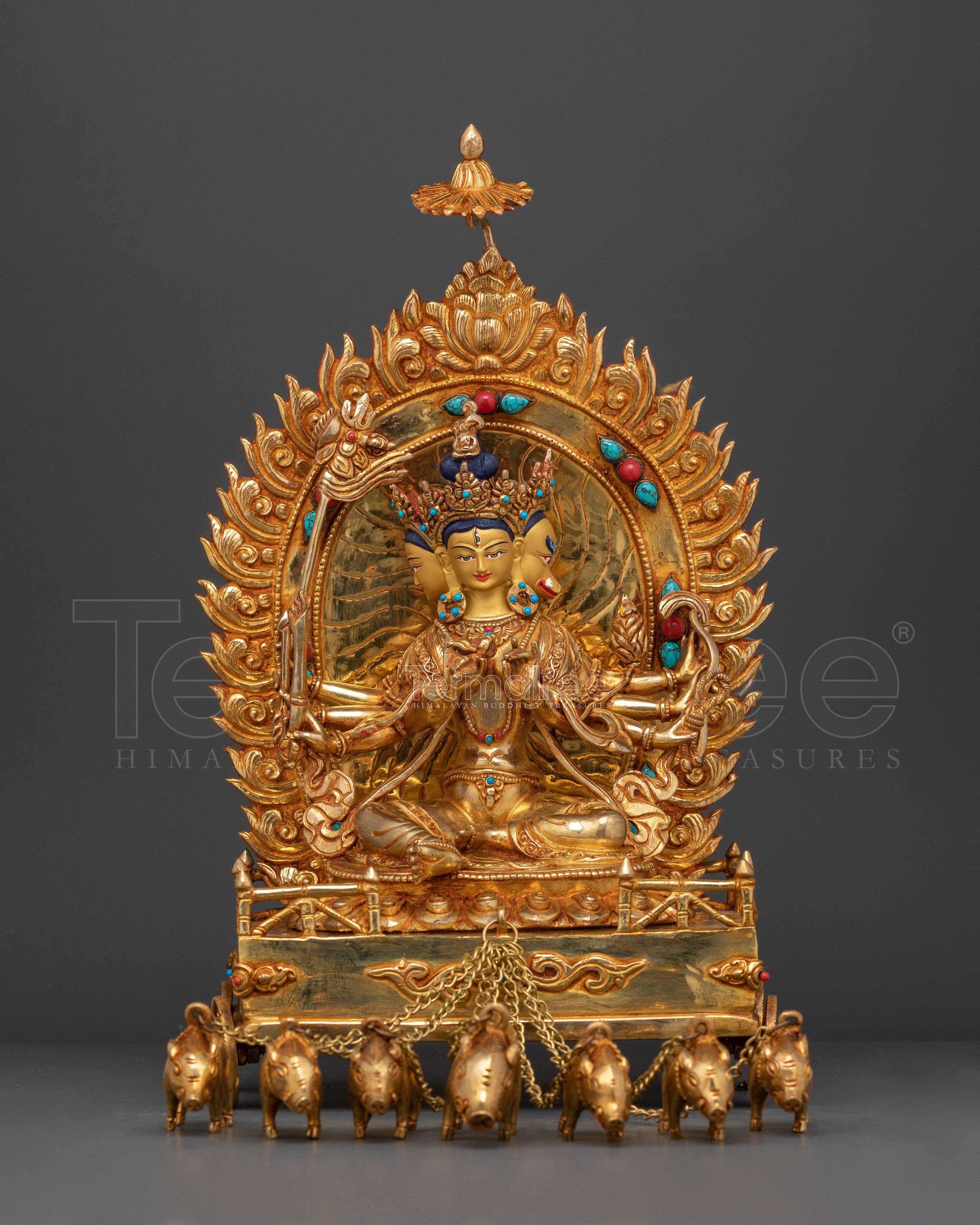 Marichi Handmade Gold Gilded Statue | Radiance of the Dawn
