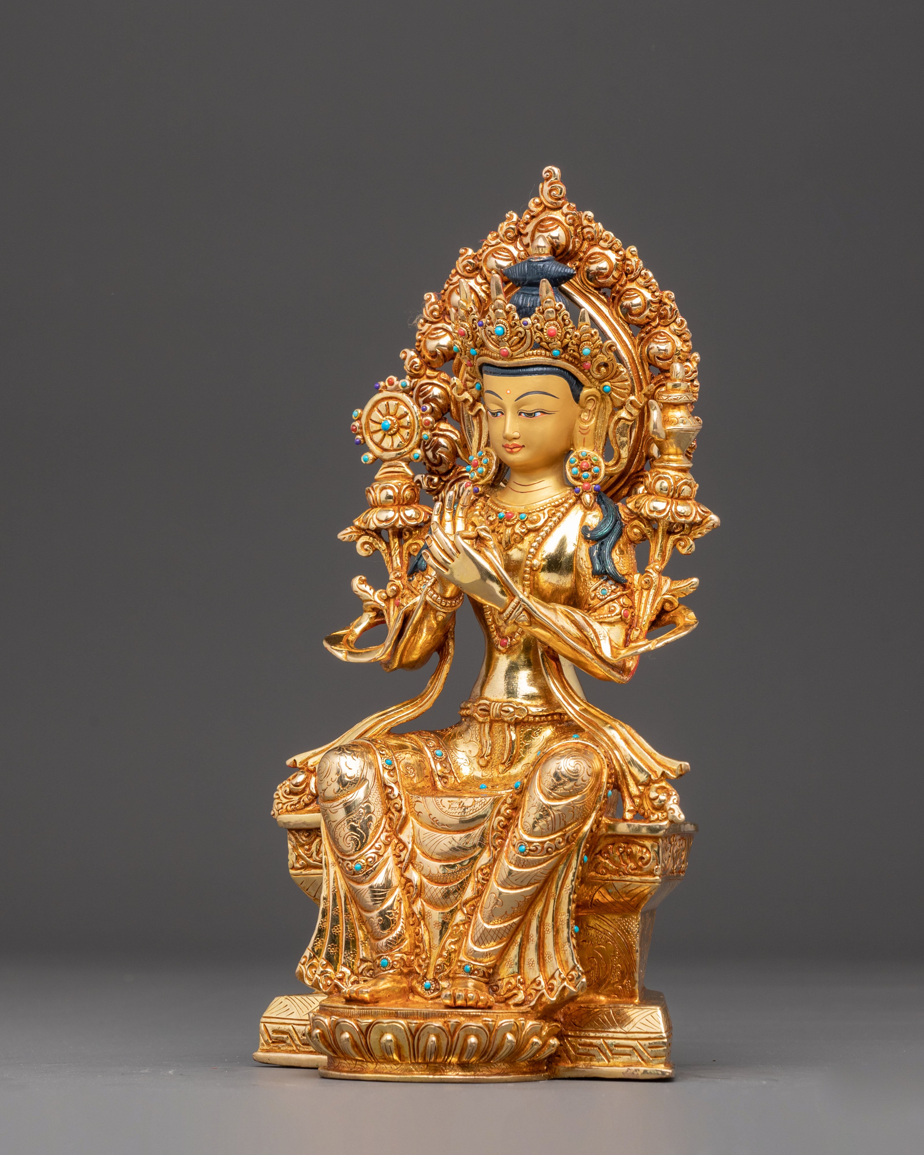 Handcrafted Statue of Future Buddha Maitreya | Buddha of Loving-Kindness