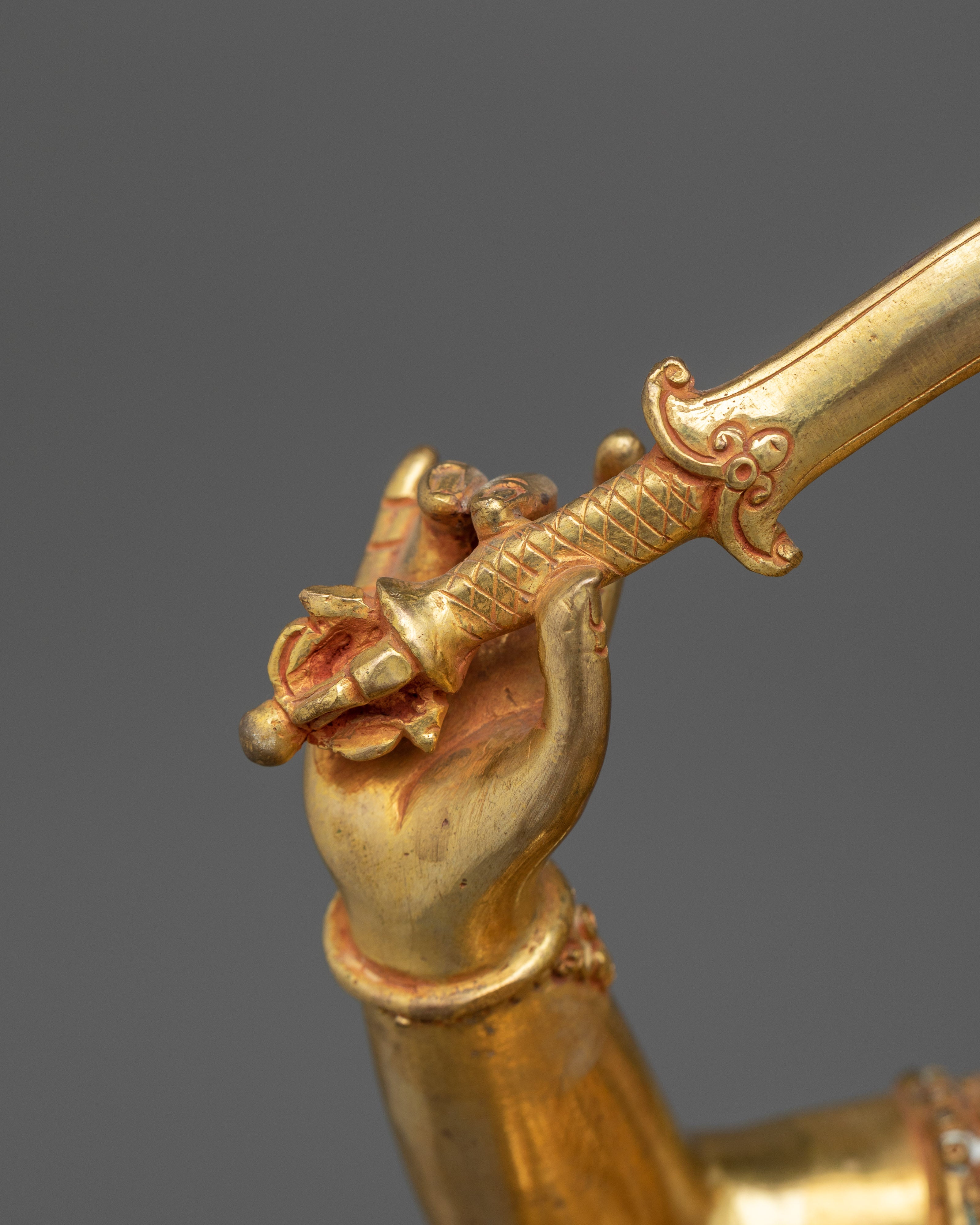 Handcrafted Manjushri Nepalese Statue | Embodiment of Wisdom and Enlightenment