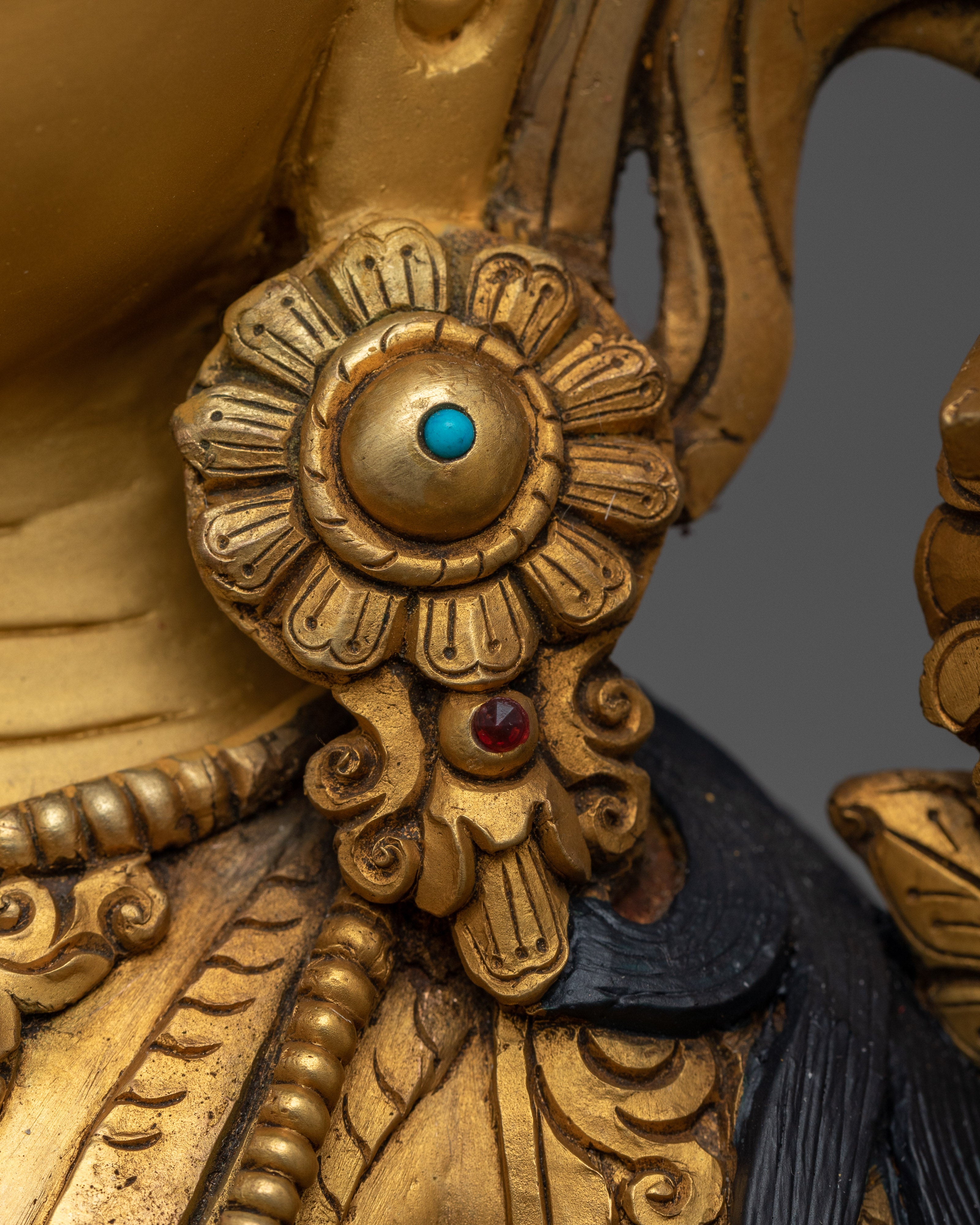 Handcrafted Buddhist Deity Manjushri Statue | Embodiment of Wisdom and Enlightenment