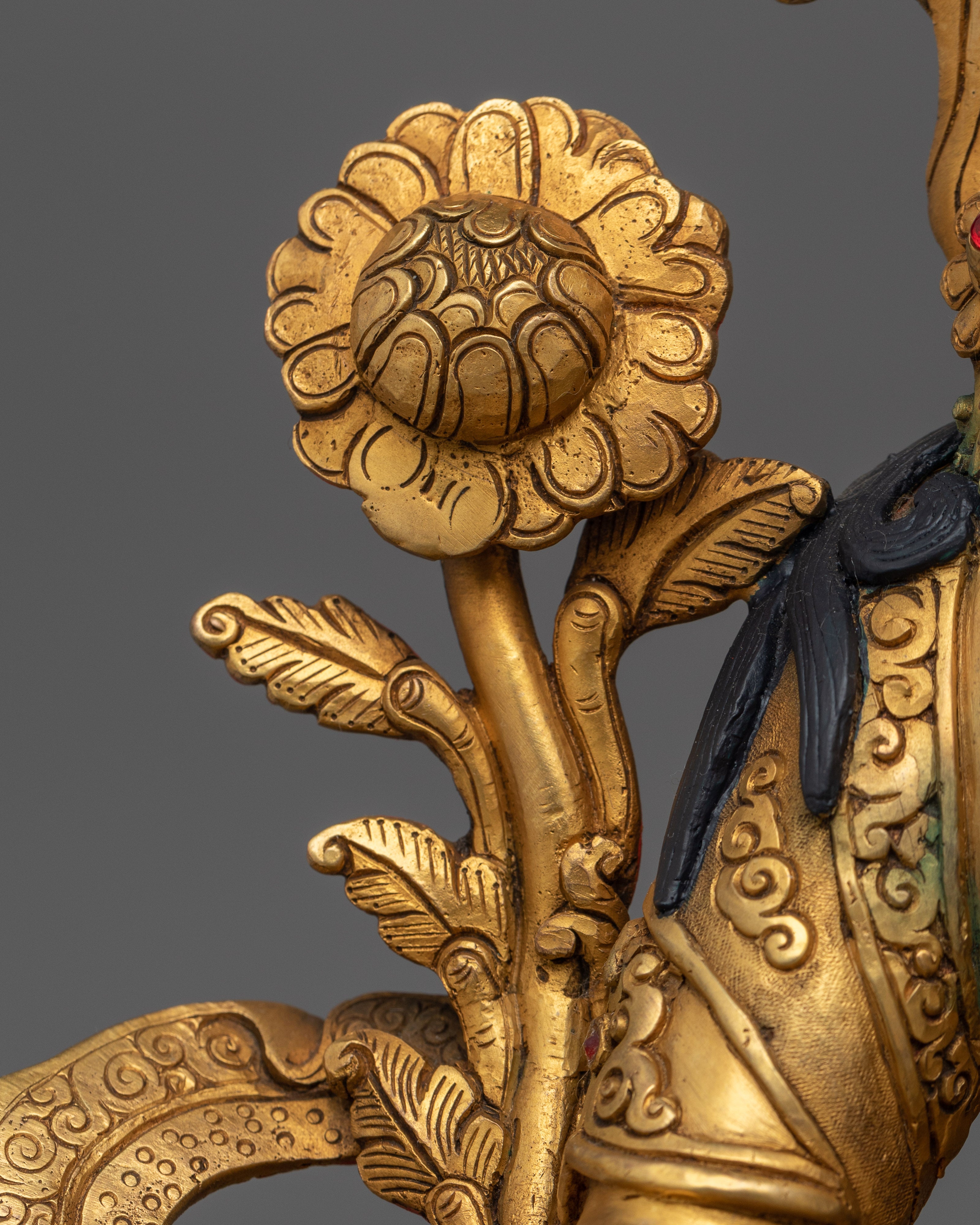 Nepalese Handmade Green Tara Statue | Embodiment of Compassion and Swift Action