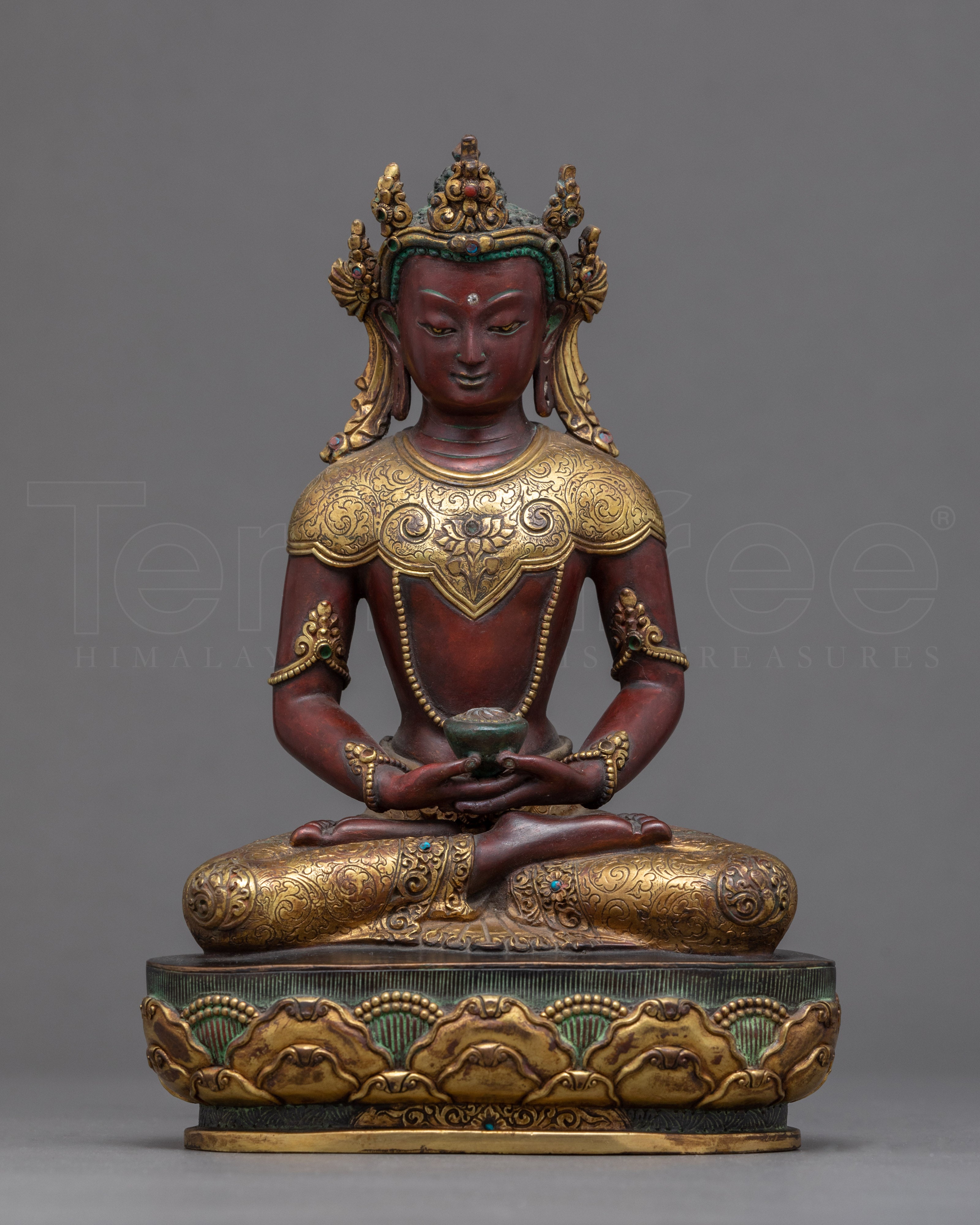 Buddha Amitabha Sculpture | Traditional Himalayan Art of Nepal