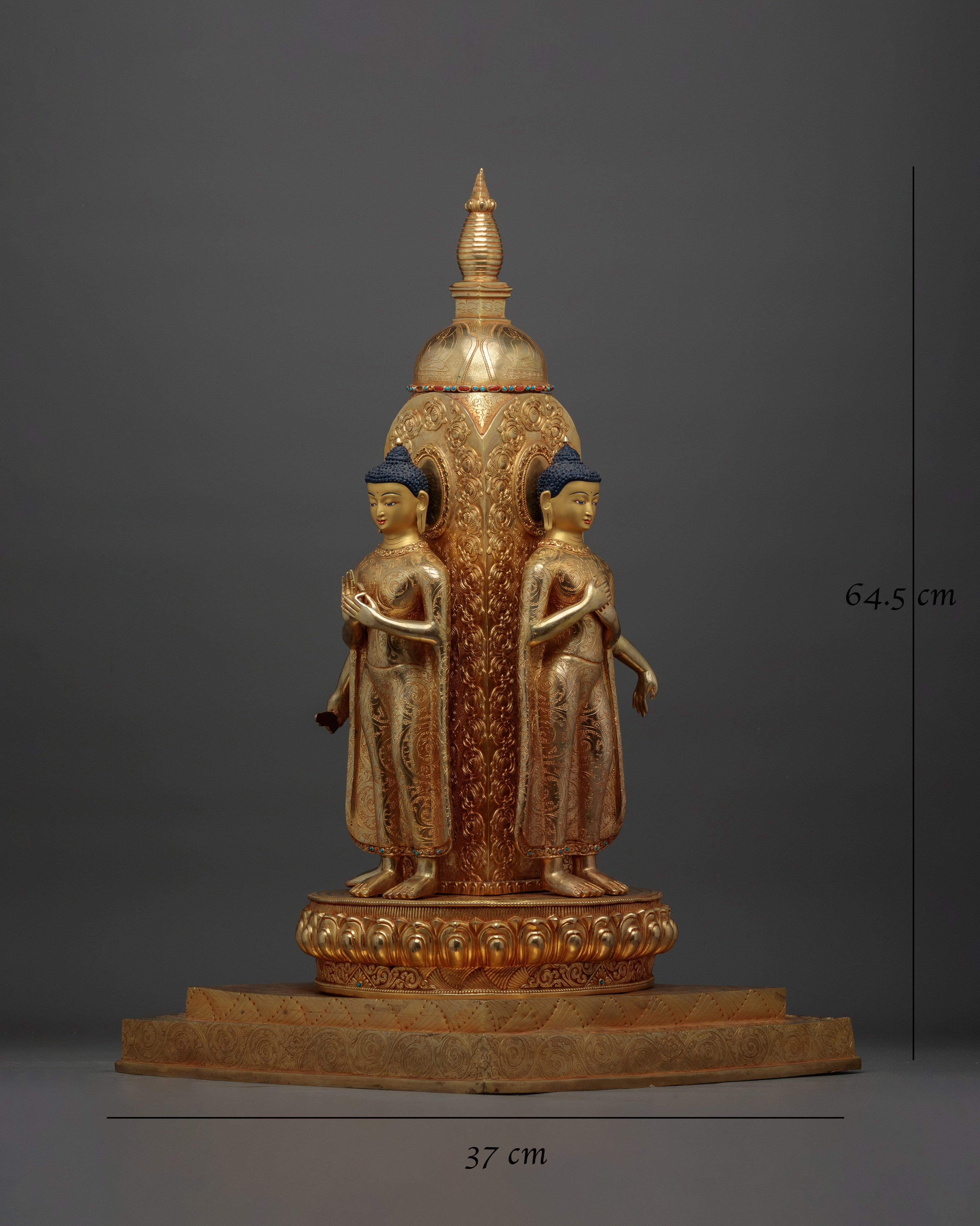 Future Buddha Stupa Handmade Statue | Emblem of Enlightenment and Hope