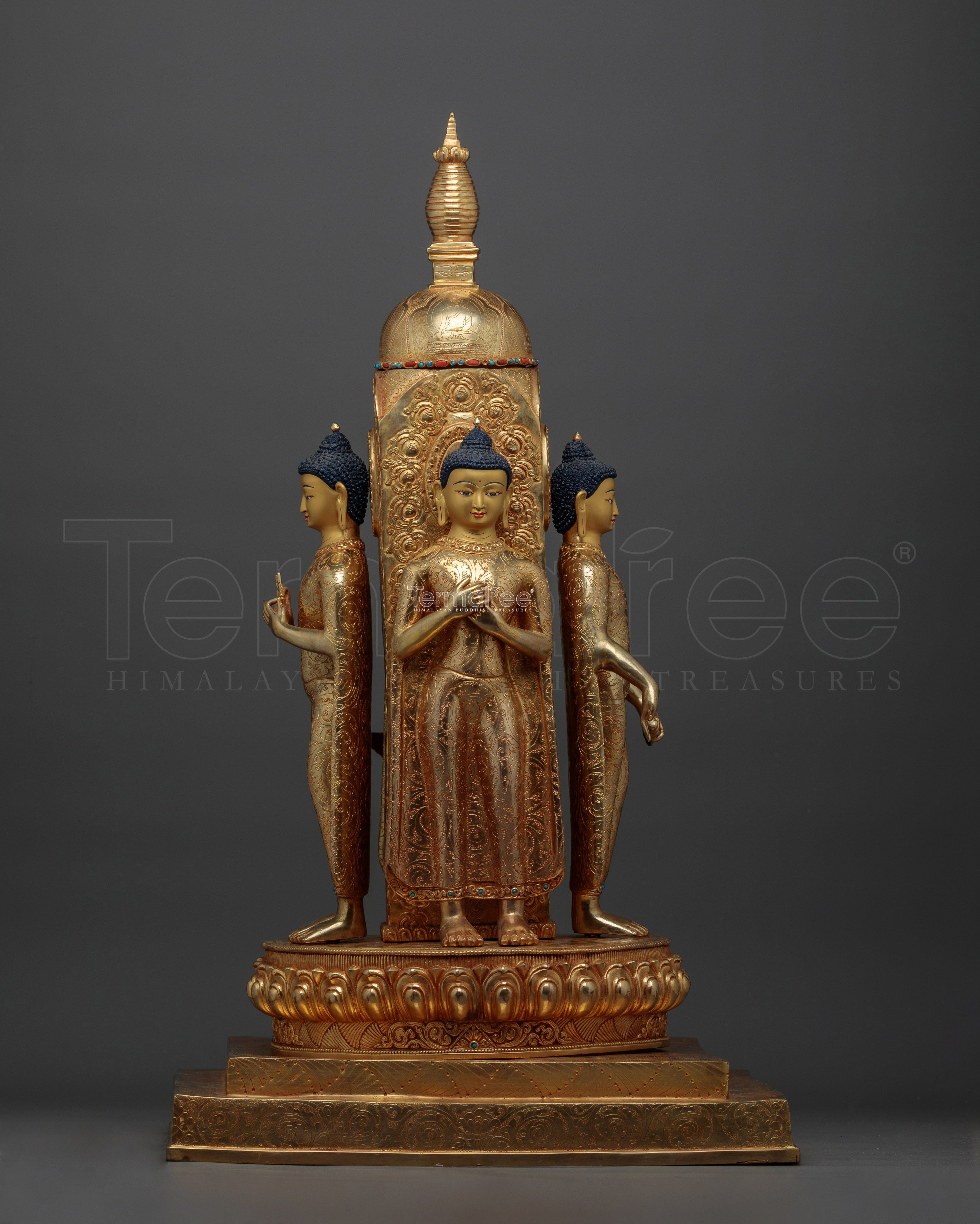 Future Buddha Stupa Handmade Statue | Emblem of Enlightenment and Hope