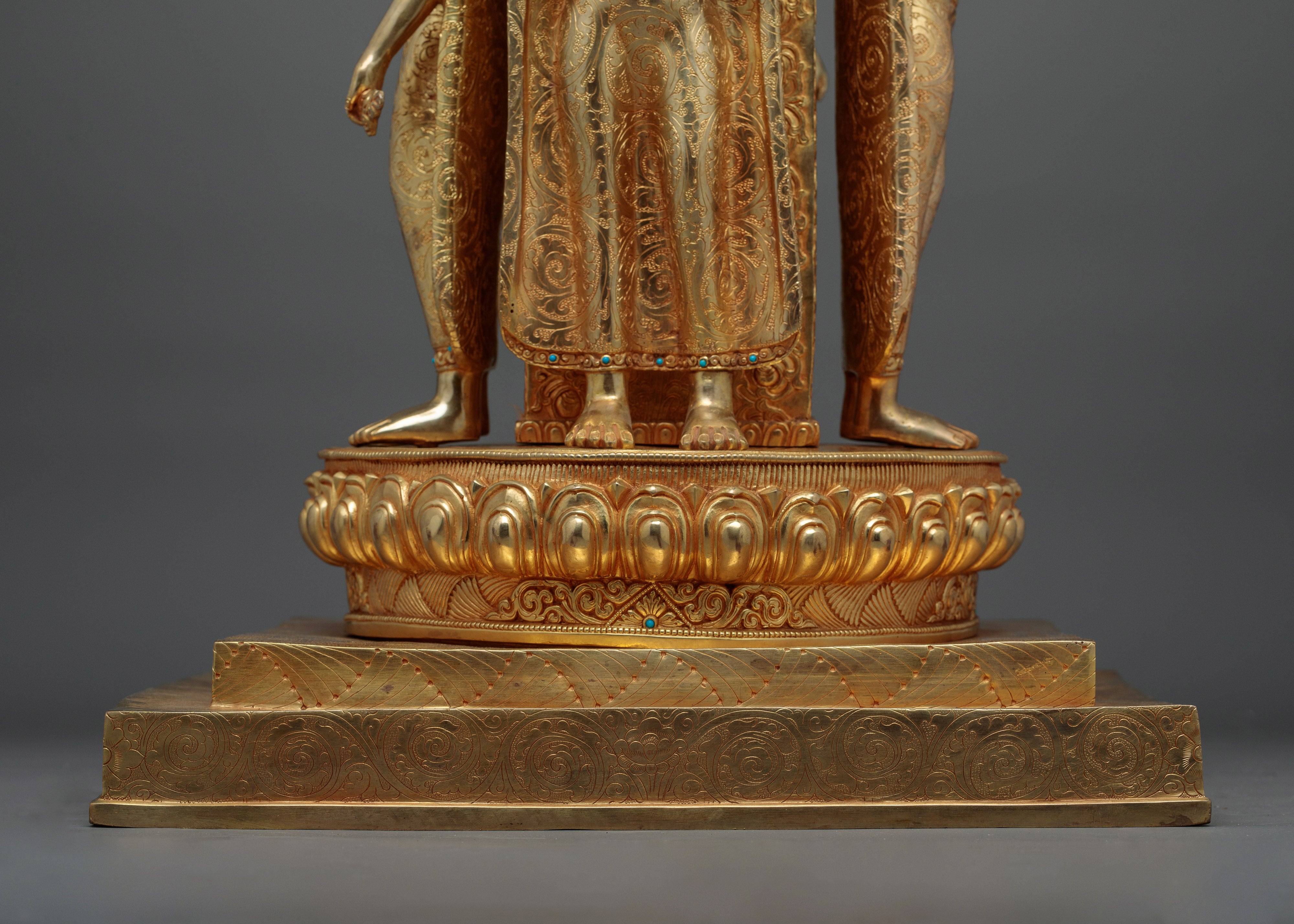 Future Buddha Stupa Handmade Statue | Emblem of Enlightenment and Hope