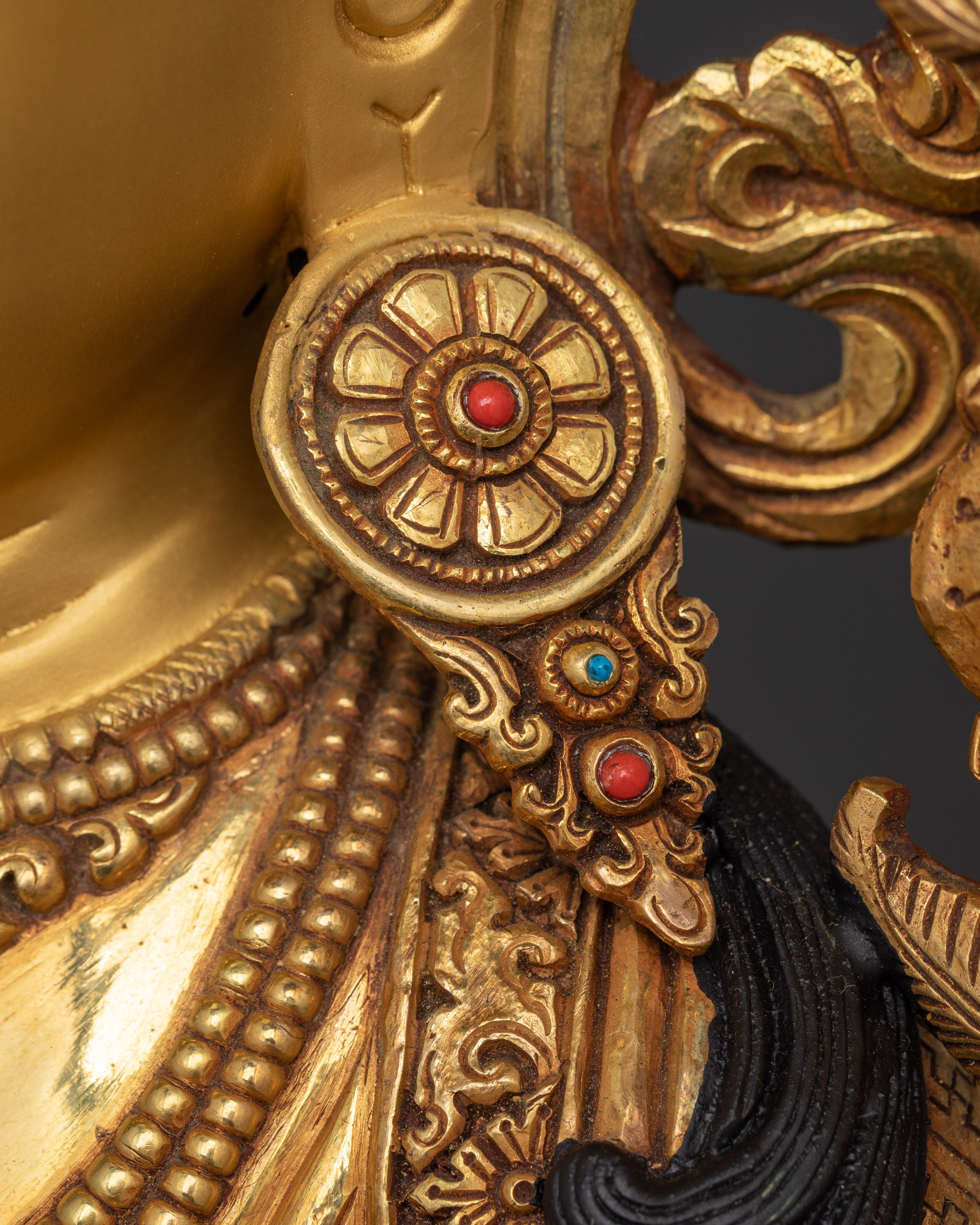 Triple Layer 24K Gold Gilded Manjushri | The Bodhisattva of Wisdom