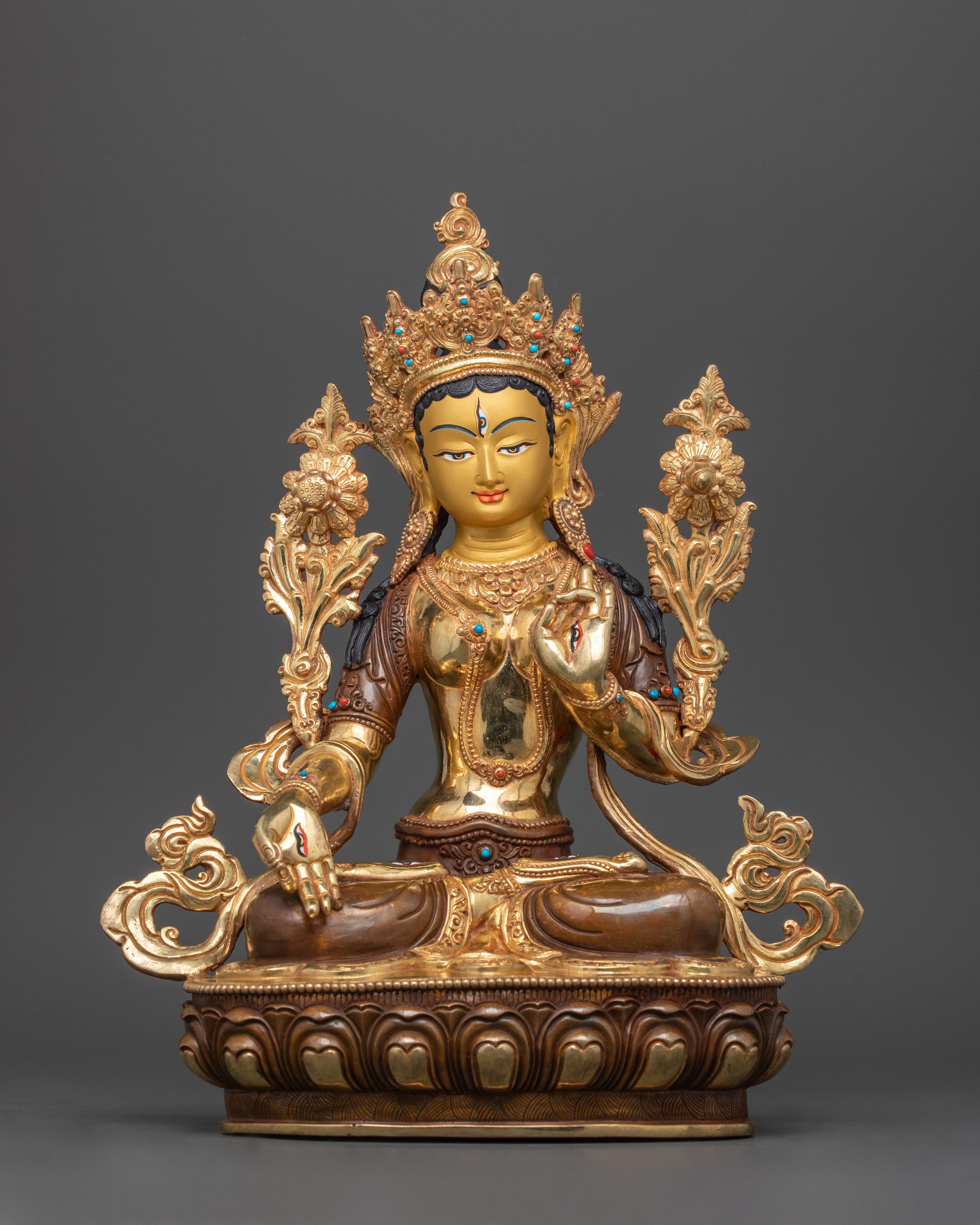 Mother Sita Tara Copper Statue | Guardian of Compassion