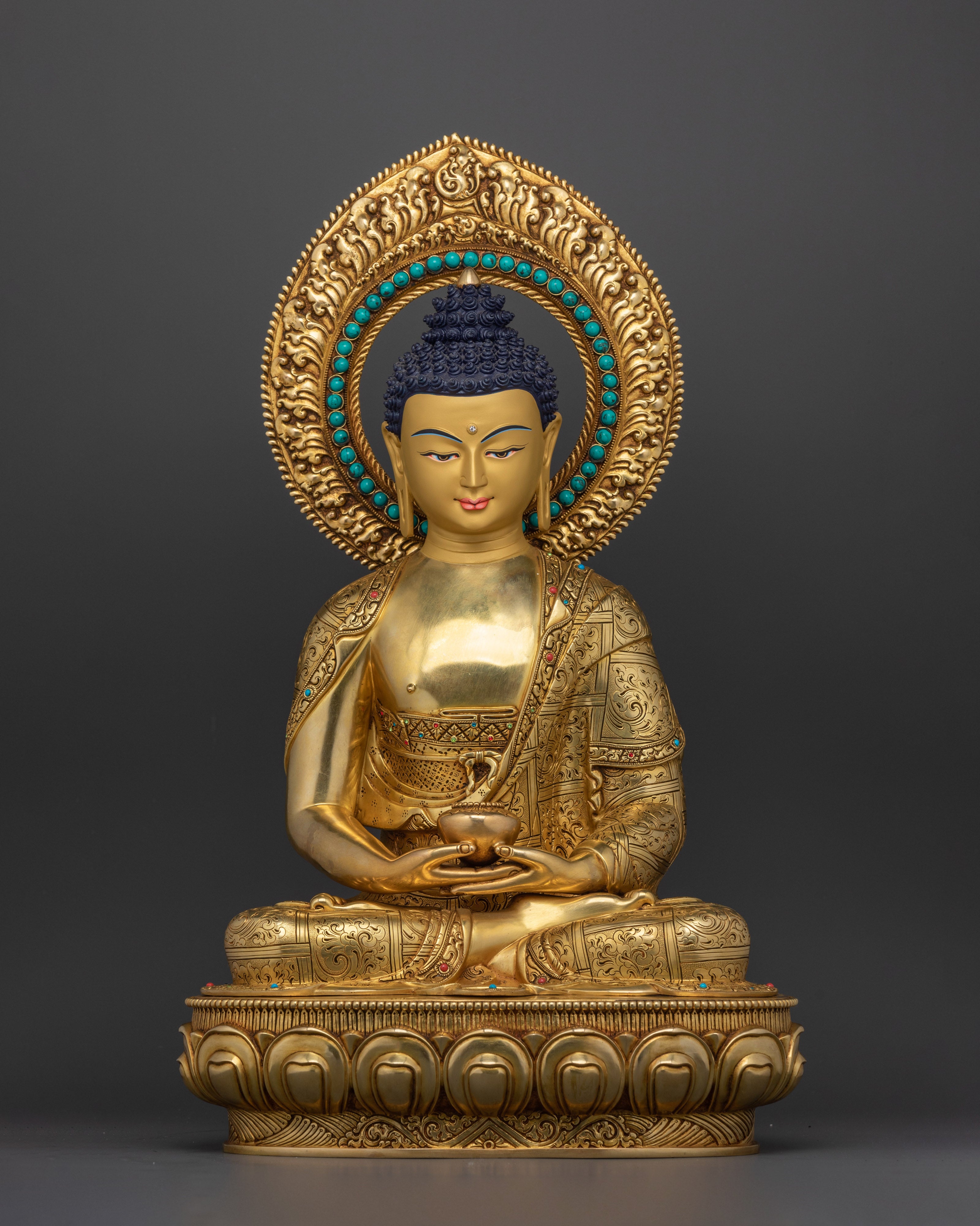 Amitabha Buddha Artwork for Shrine | Finest Nepali Handcrafted Statue