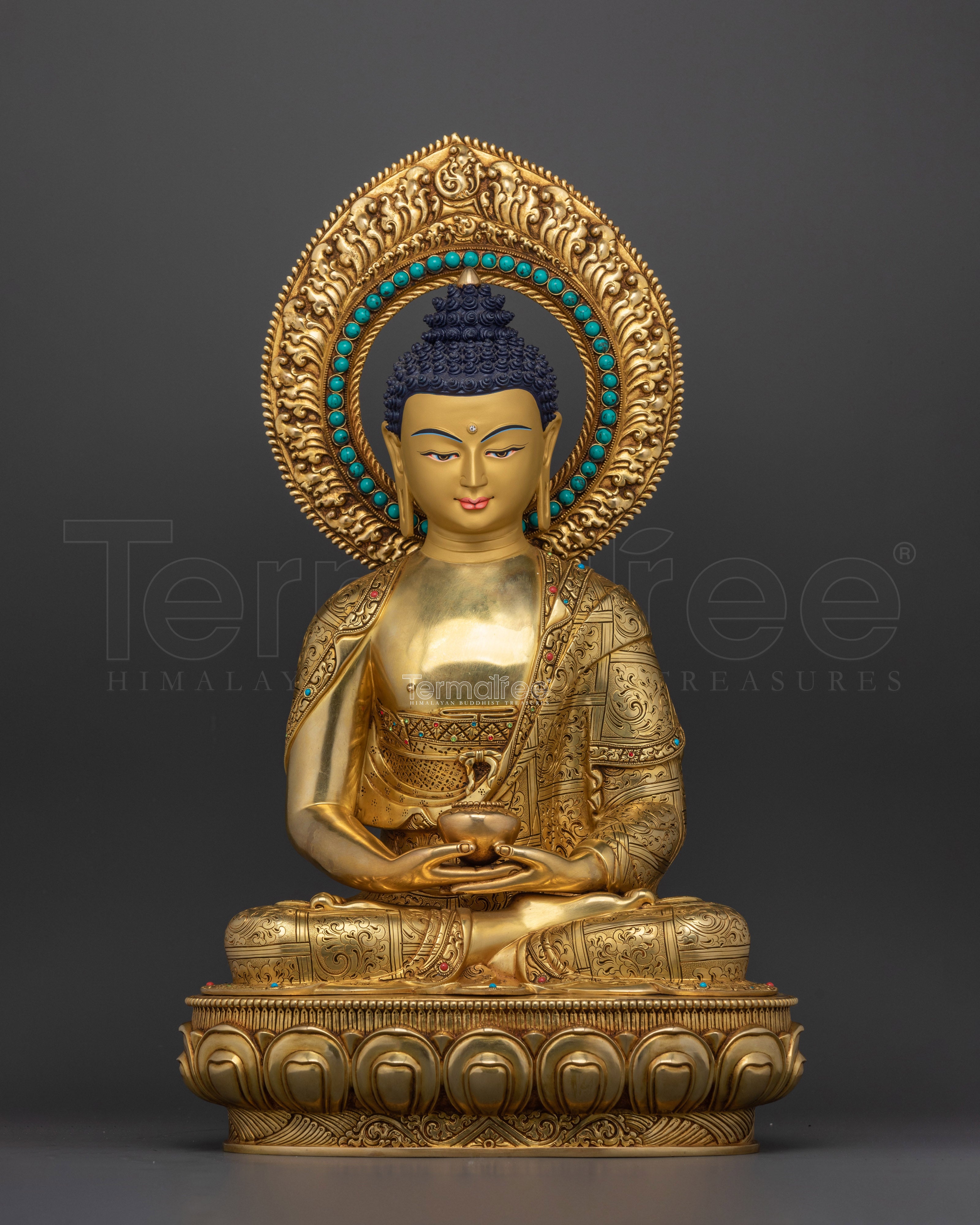 Amitabha Buddha Artwork for Shrine | Finest Nepali Handcrafted Statue