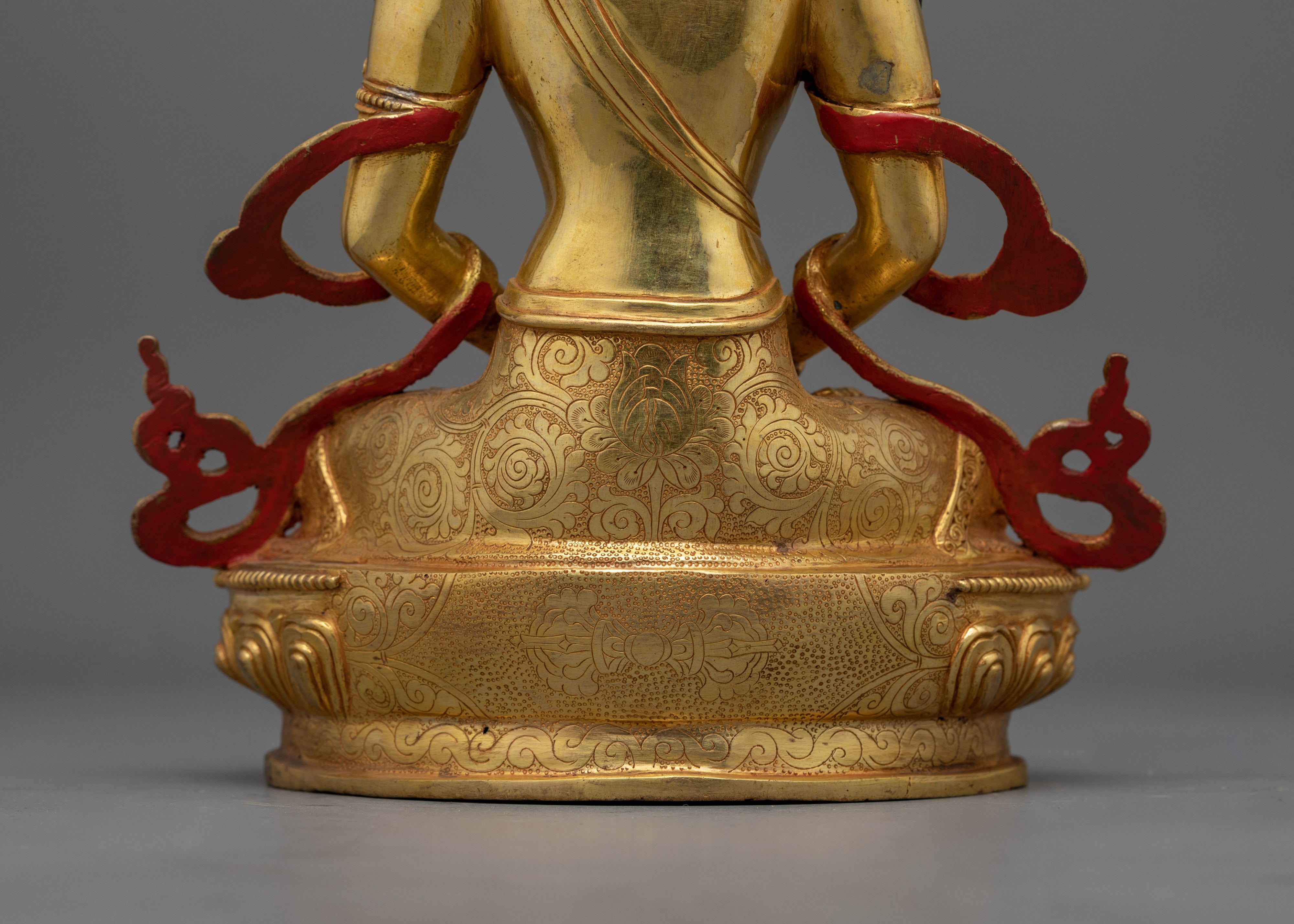The Deity of Infinite Life | Amitayus Copper Statue for Your Sacred Space
