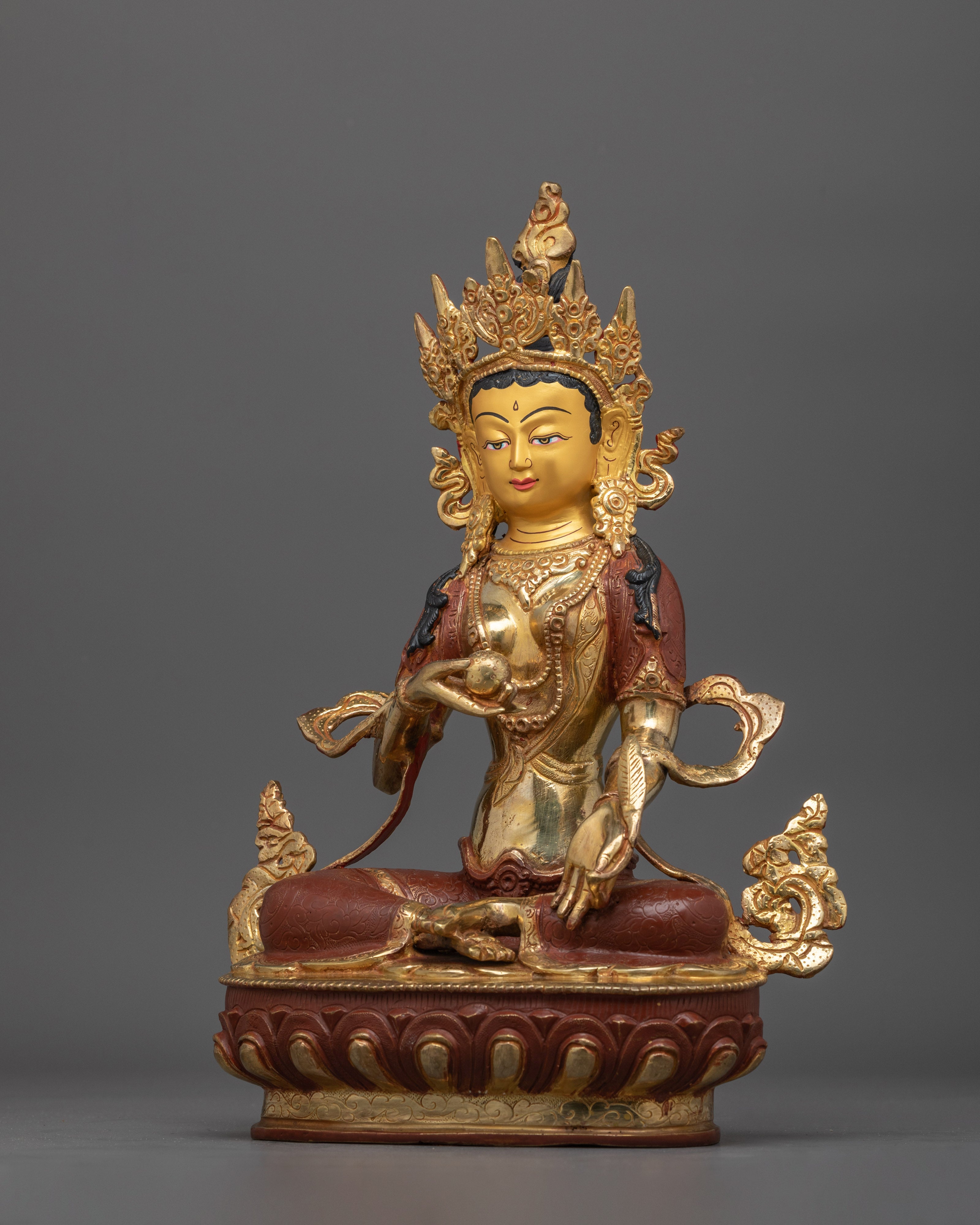 Traditional Sculpture of Ksitigarbha | The Divine Feminine of Wisdom