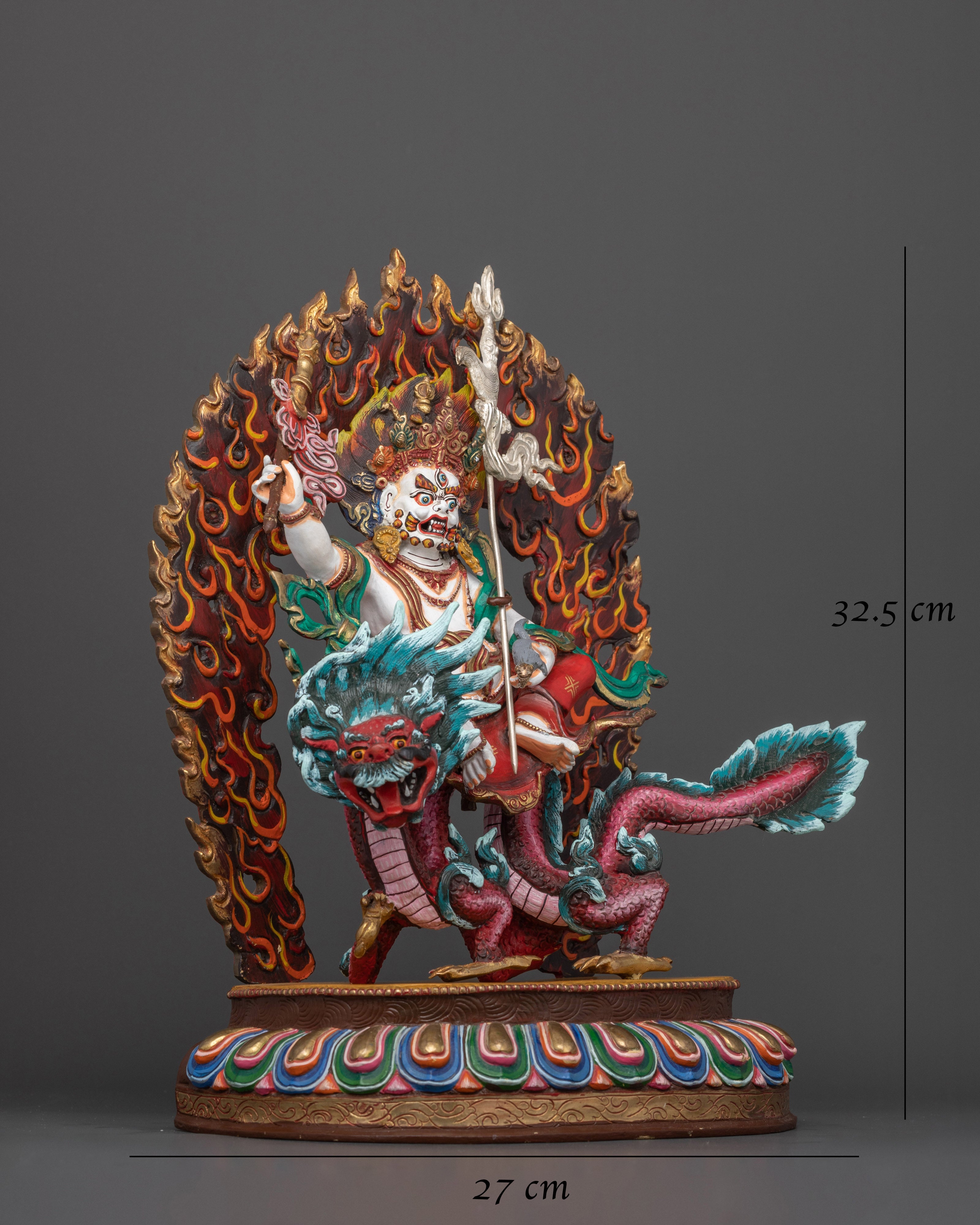 The Deity of Wealth and Compassion | White Dzambhala Statue