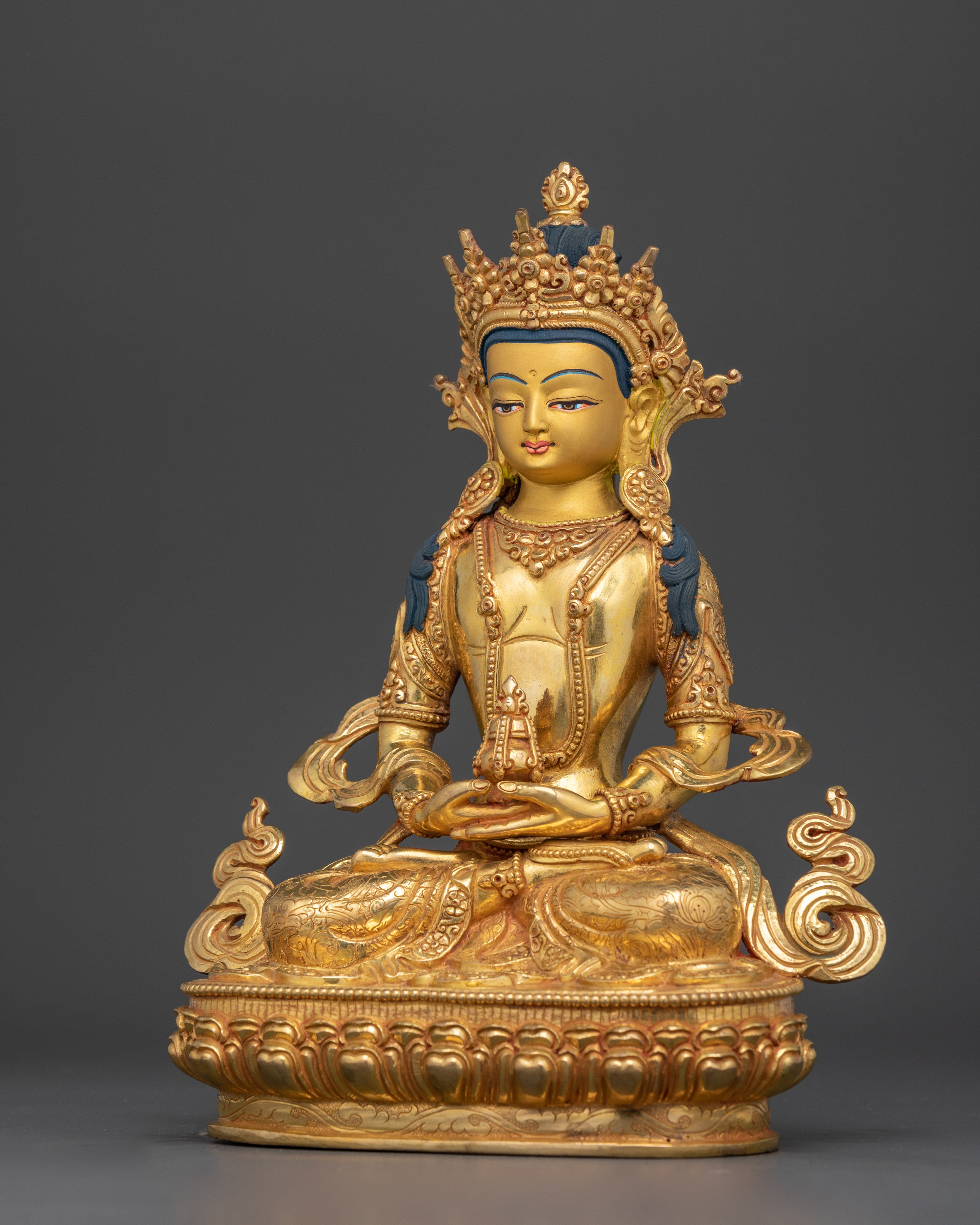 Amitayus Statue for Buddhist Shrine | A Symbol of Infinite Life and Wisdom