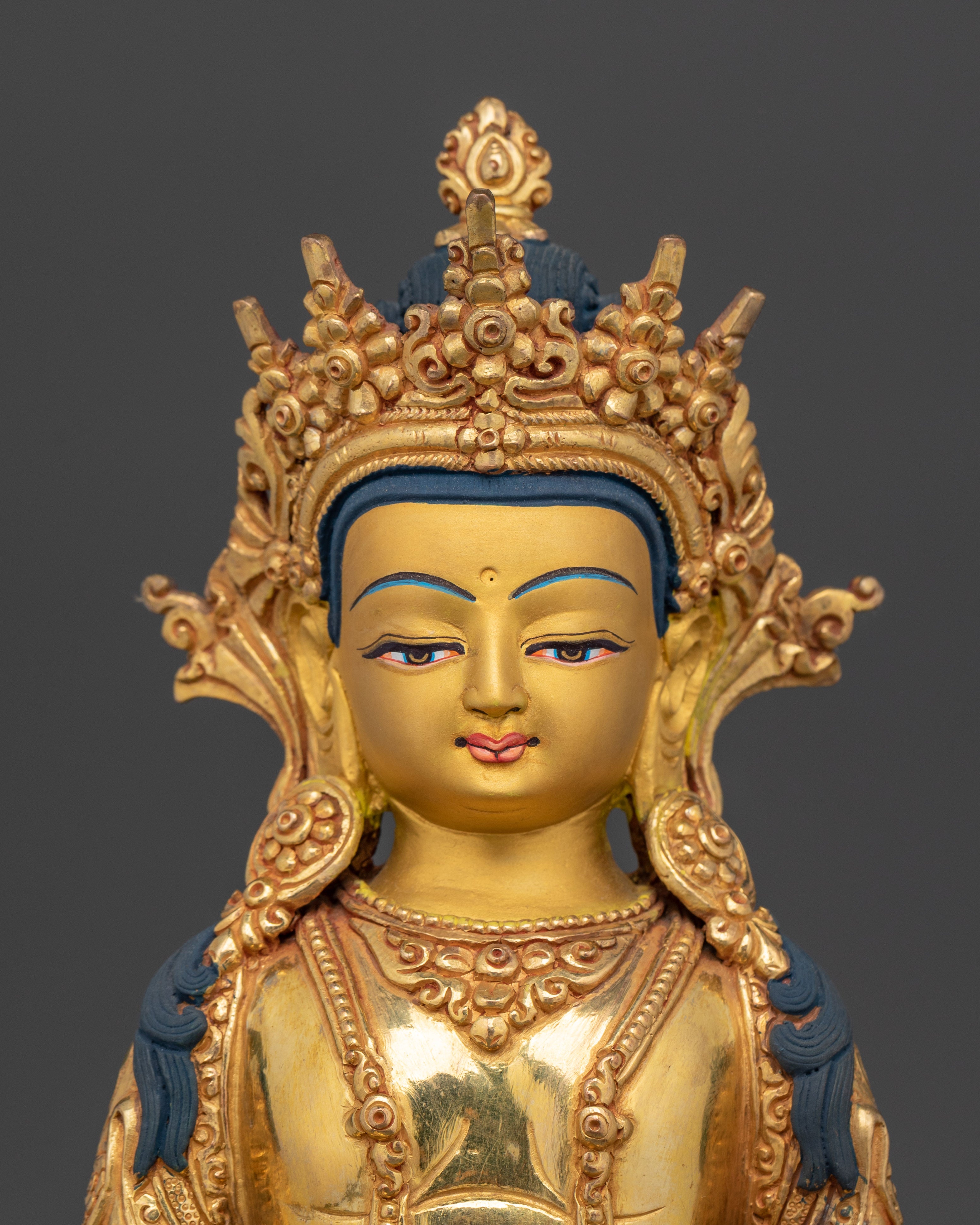 Amitayus Statue for Buddhist Shrine | A Symbol of Infinite Life and Wisdom