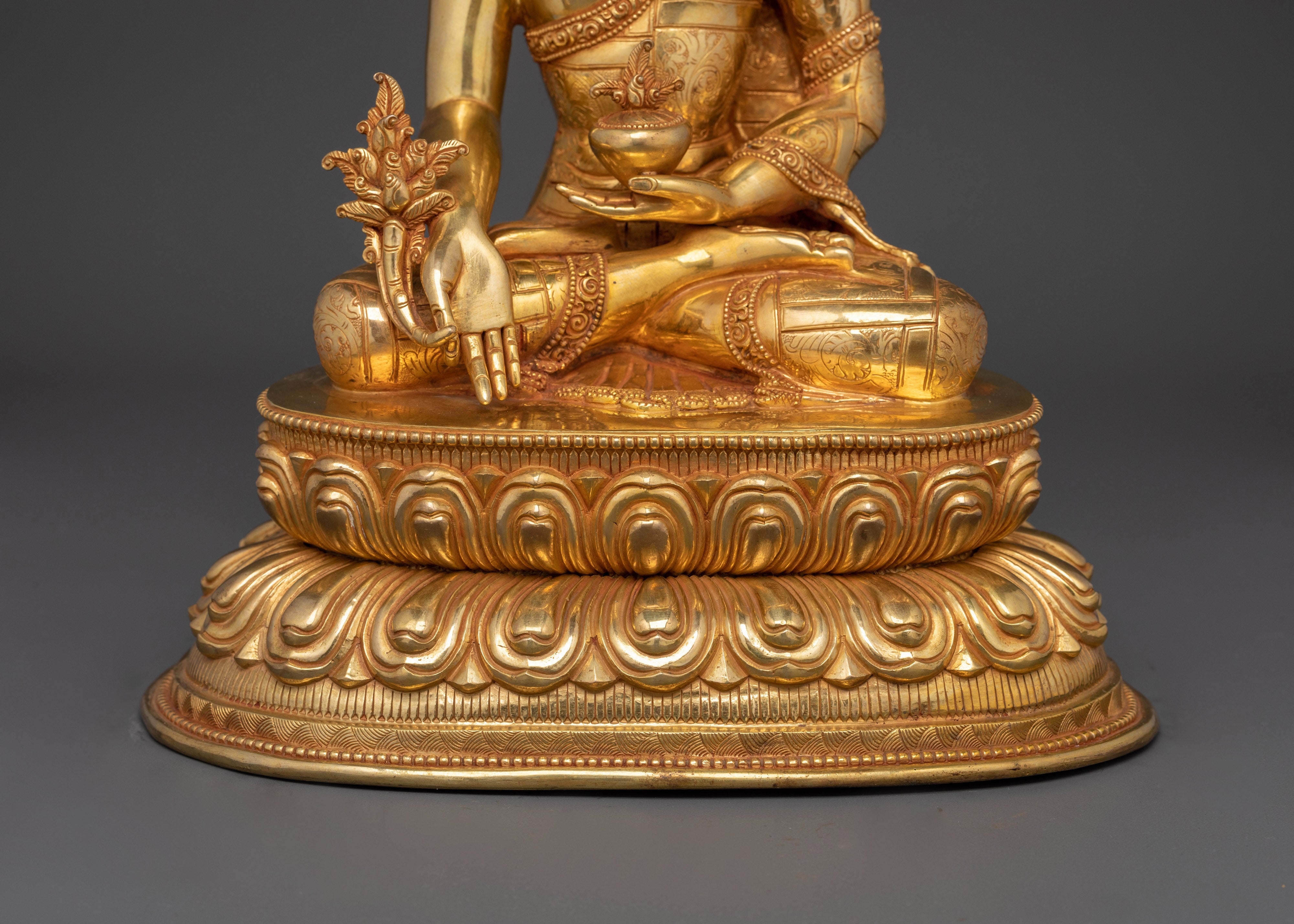 Medicine Buddha Sculpture for Buddhist Shrine | Symbol of Healing and Peace