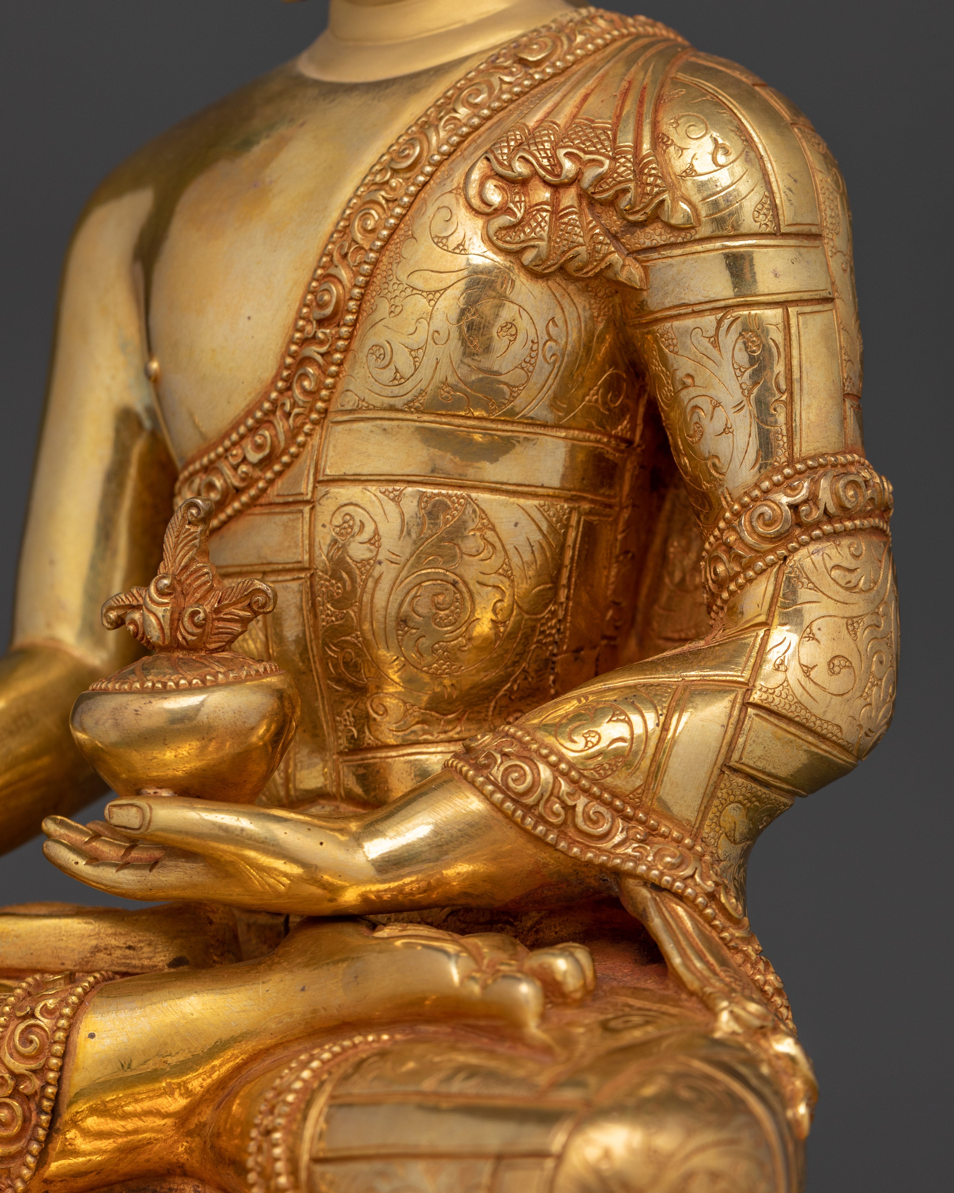 Medicine Buddha Sculpture for Buddhist Shrine | Symbol of Healing and Peace