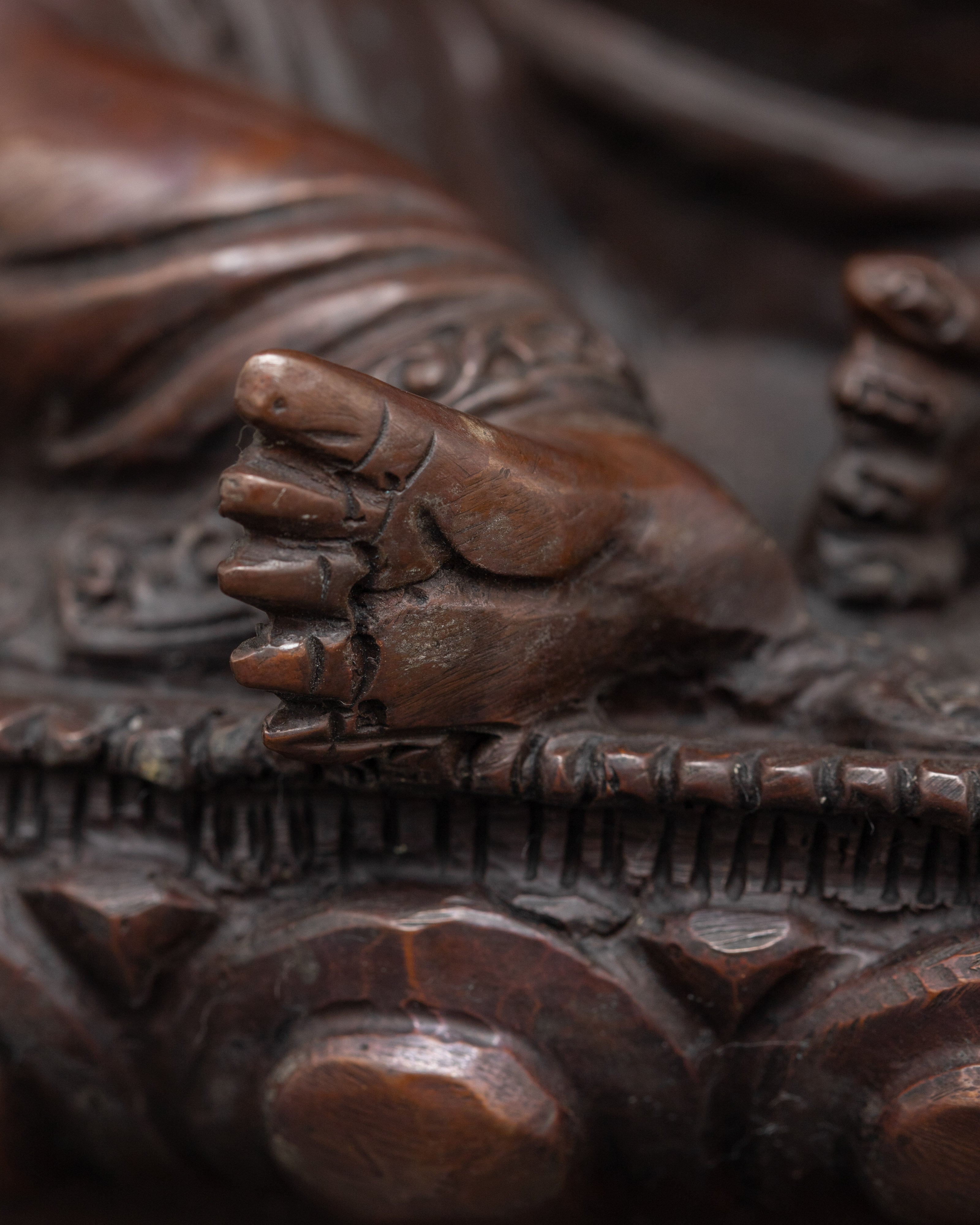 Sacred Ganesh Statue | Handcrafted Oxidized Copper Sculpture