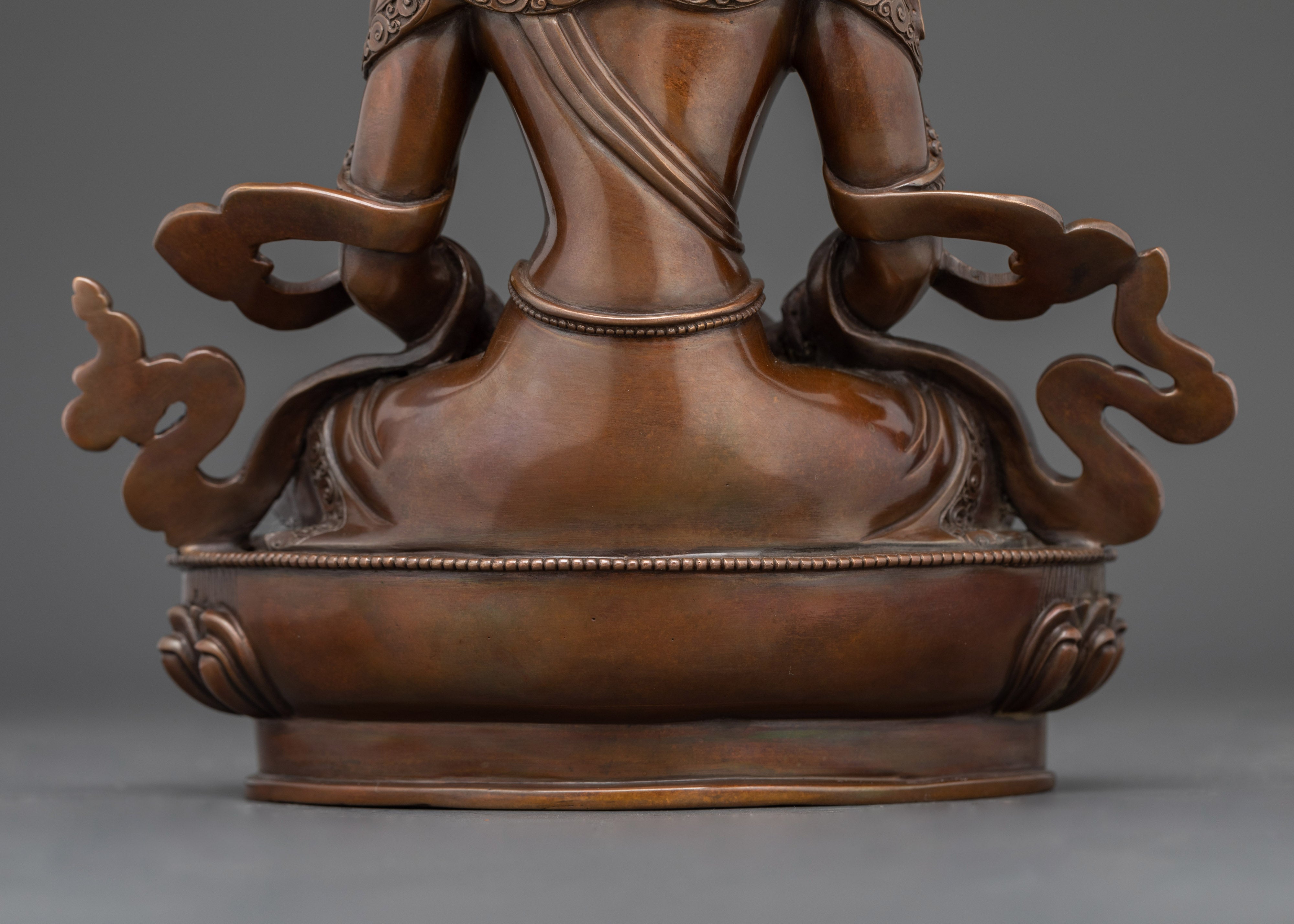 Spiritual Amitayus Statue | Oxidized Copper Craftsmanship