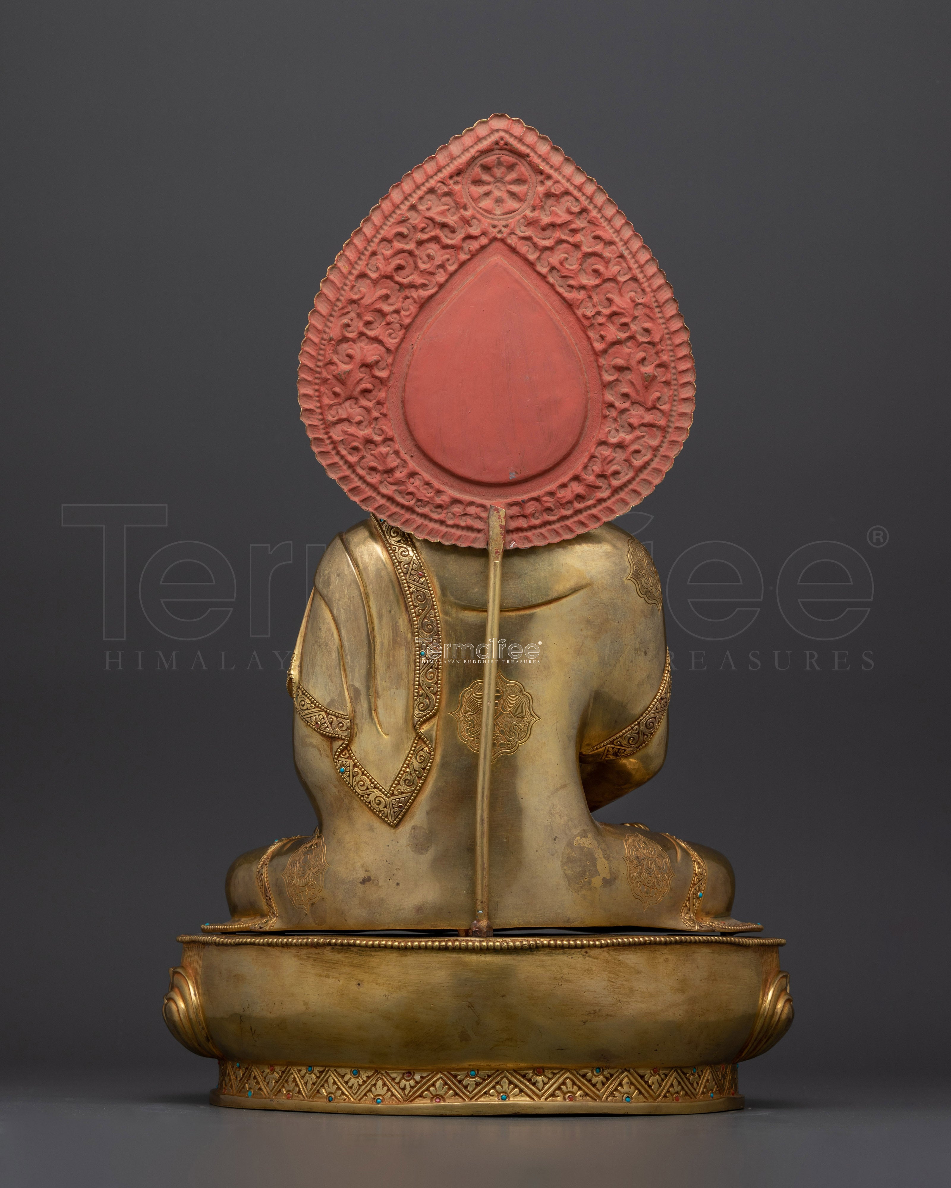Spiritual Amitabha Buddha Statue | 24K Gold Gilded Copper Masterpiece