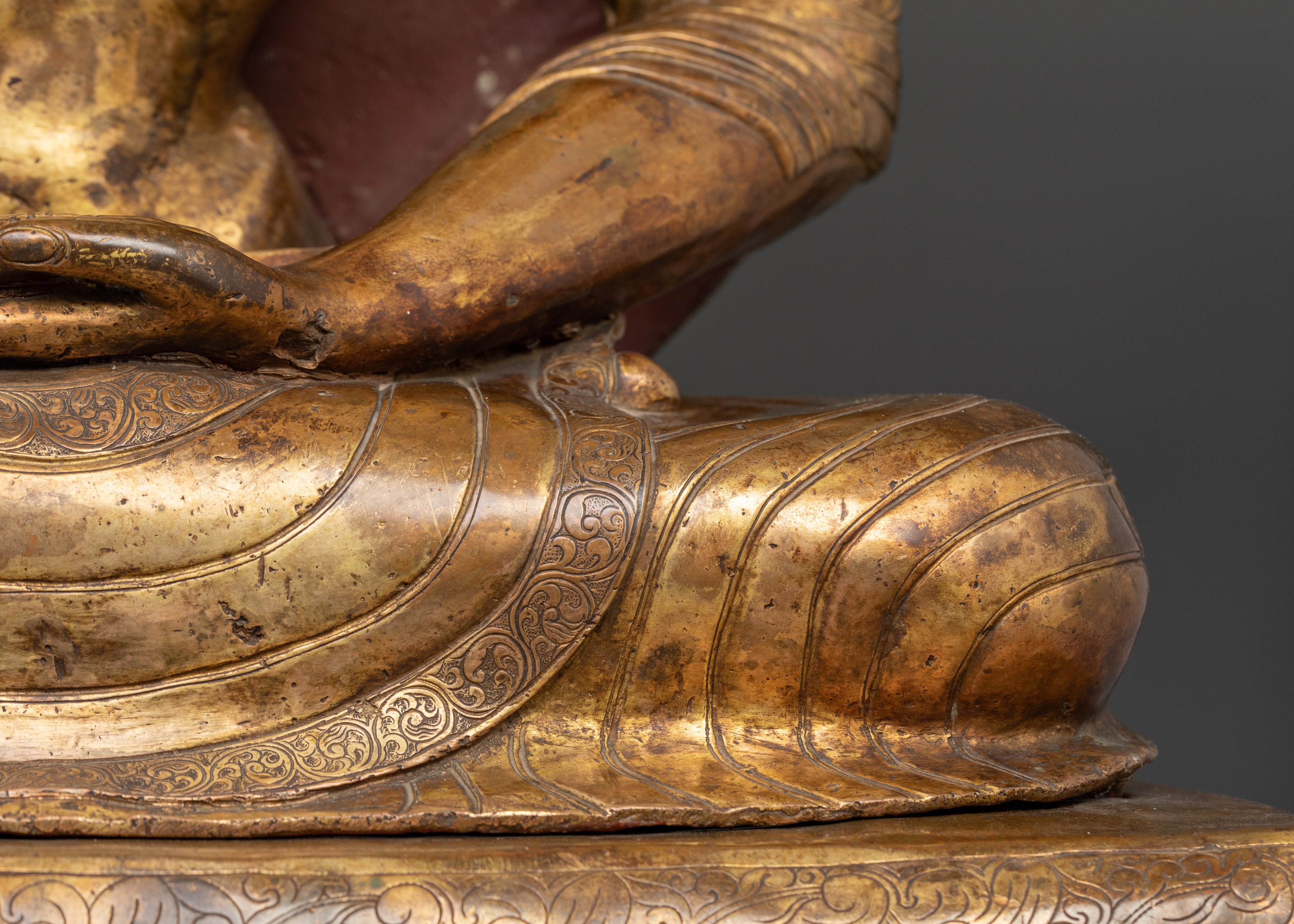 Fasting Buddha Figurine – Majestic 24K Gold Gilded Statue