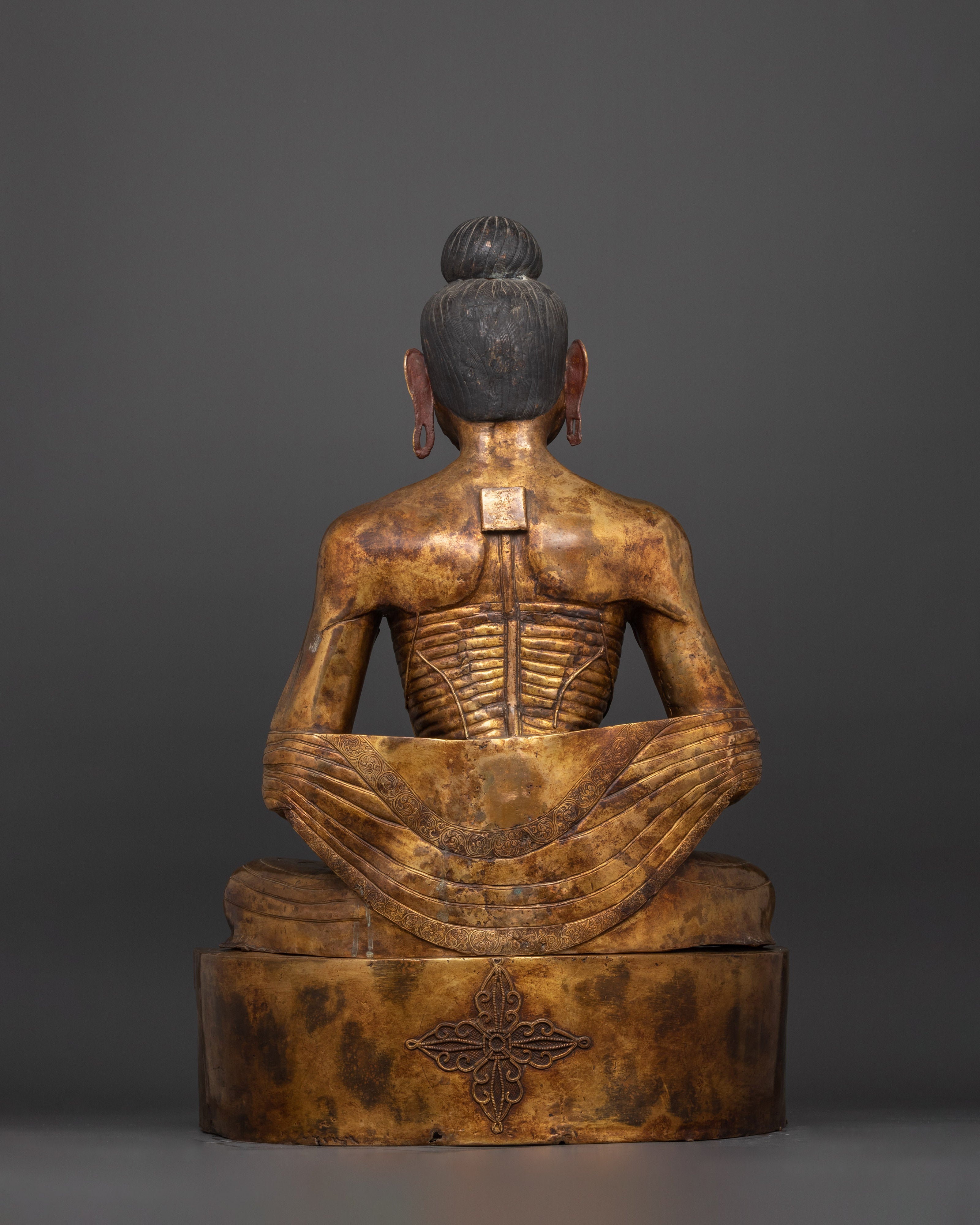Fasting Buddha Figurine – Majestic 24K Gold Gilded Statue