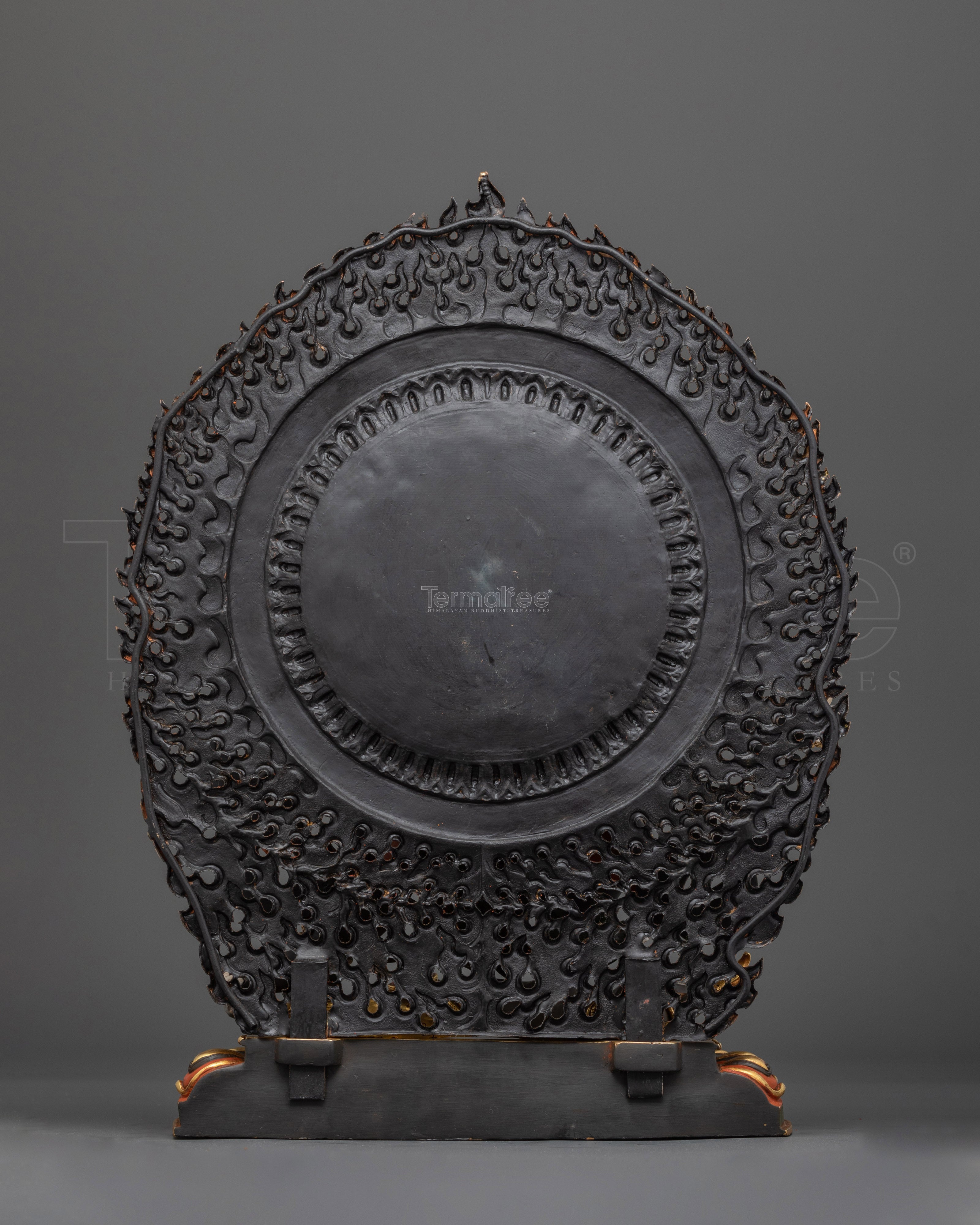 24K Gold Gilded Six-Armed Mahakala Deity | Fierce Protector of the Dharma