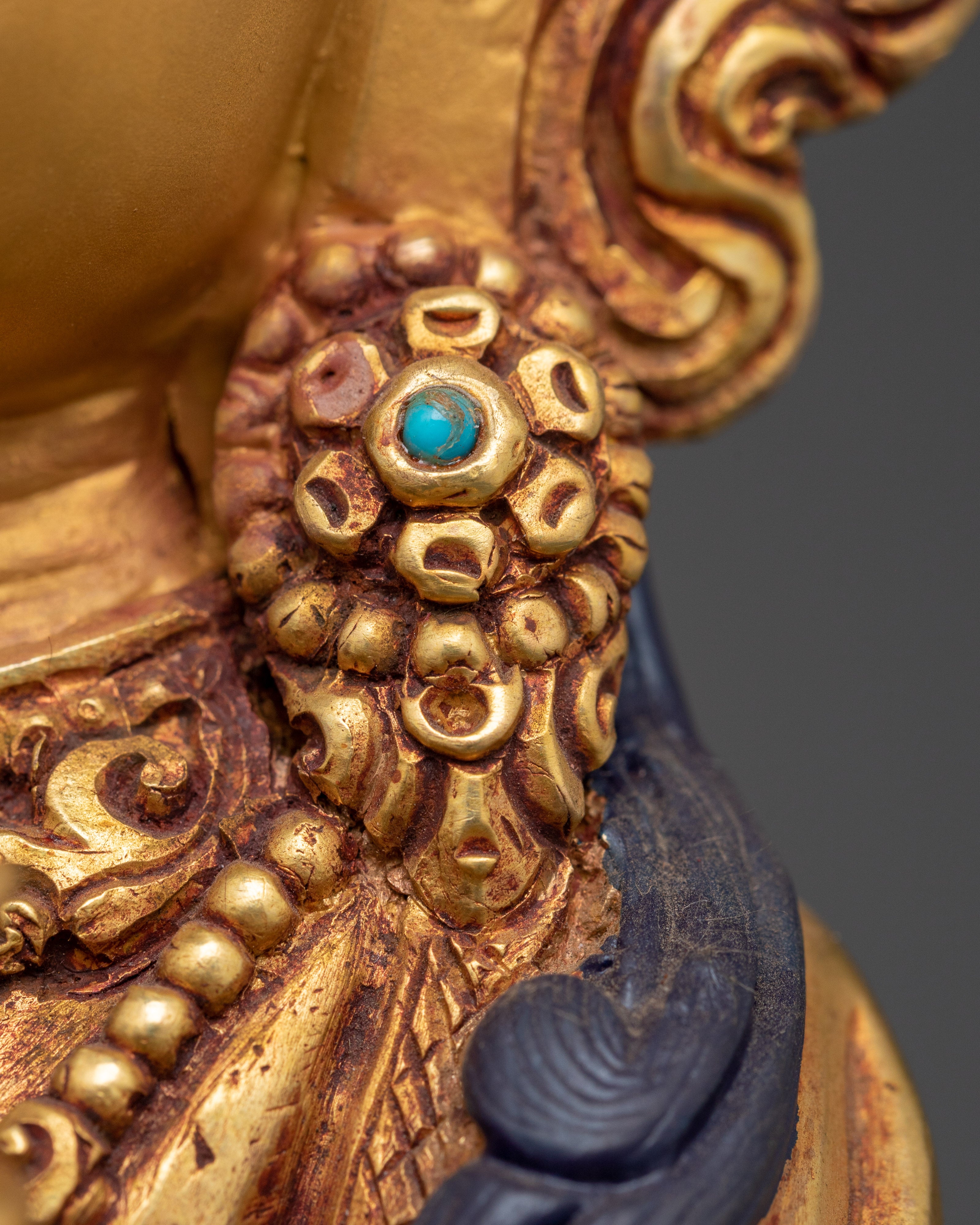 24K Gold Gilded Vajradhara | Tibetan Dorje Chang