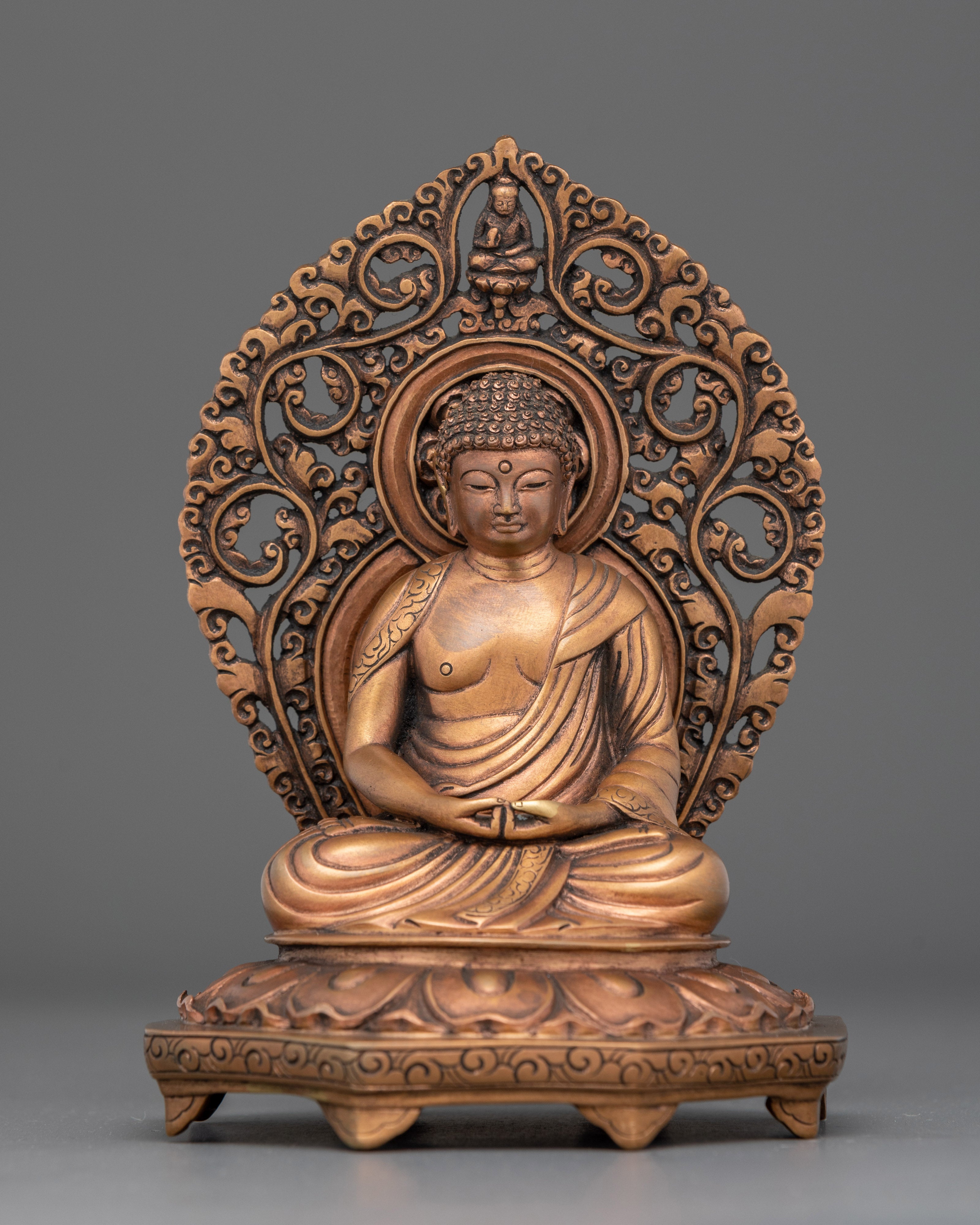 Sacred Five Buddha Set Figurine | Handcrafted Copper Statues