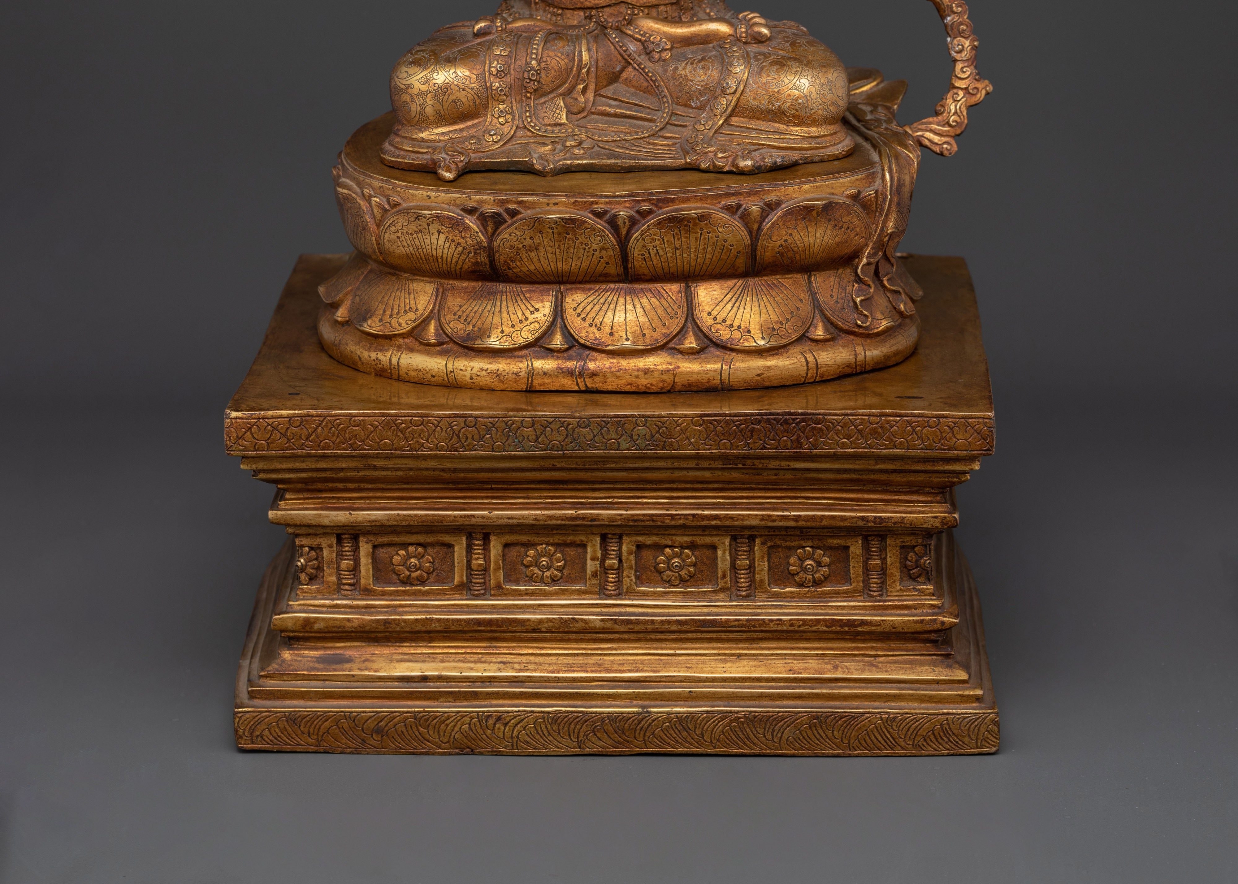 Handmade Buddha Prajnaparamita Statue | Gold-Gilded Antique Finish