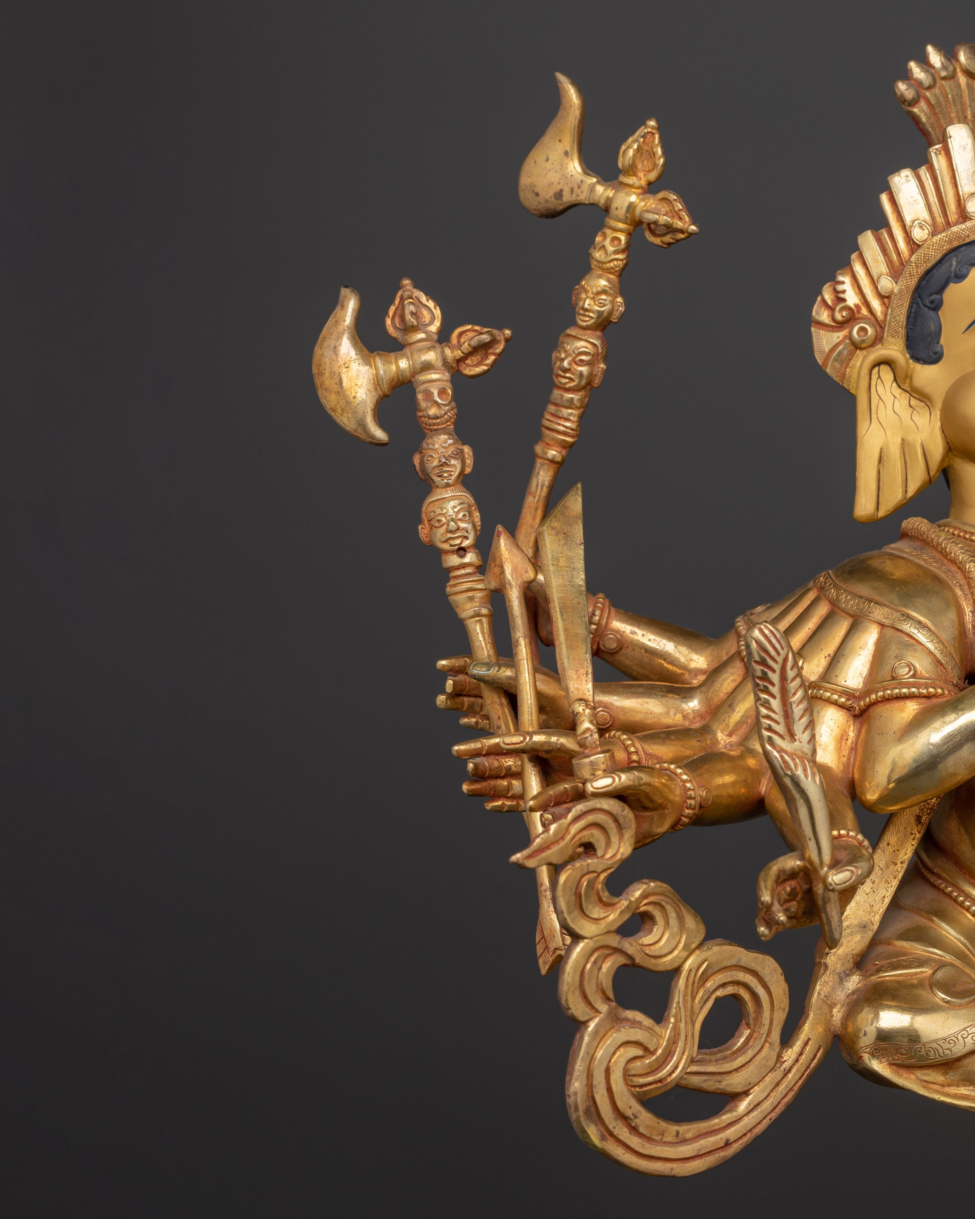Standing Rakta Ganesh Statue | The Lord of Prosperity and Remover of Obstacles