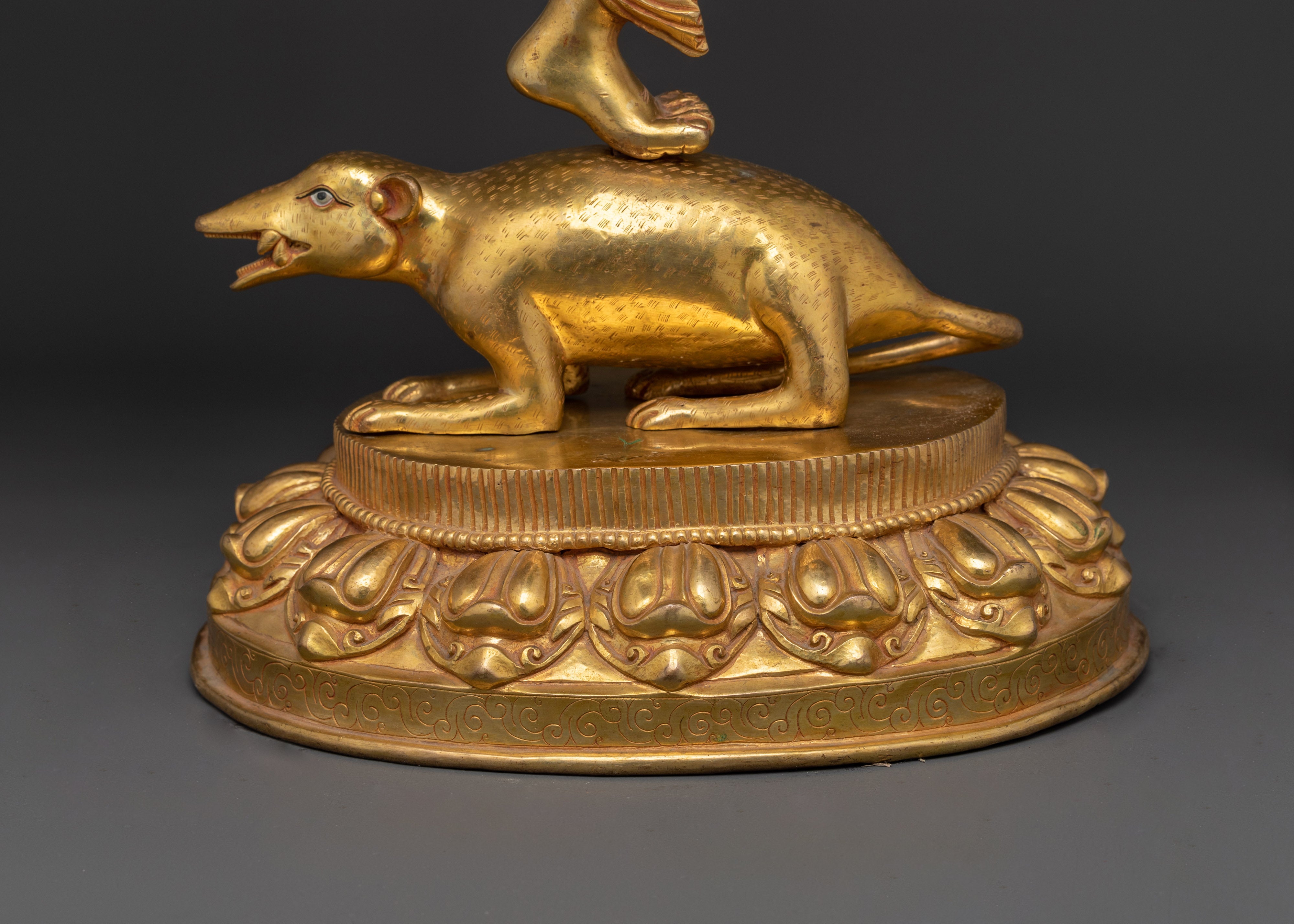 Standing Rakta Ganesh Statue | The Lord of Prosperity and Remover of Obstacles