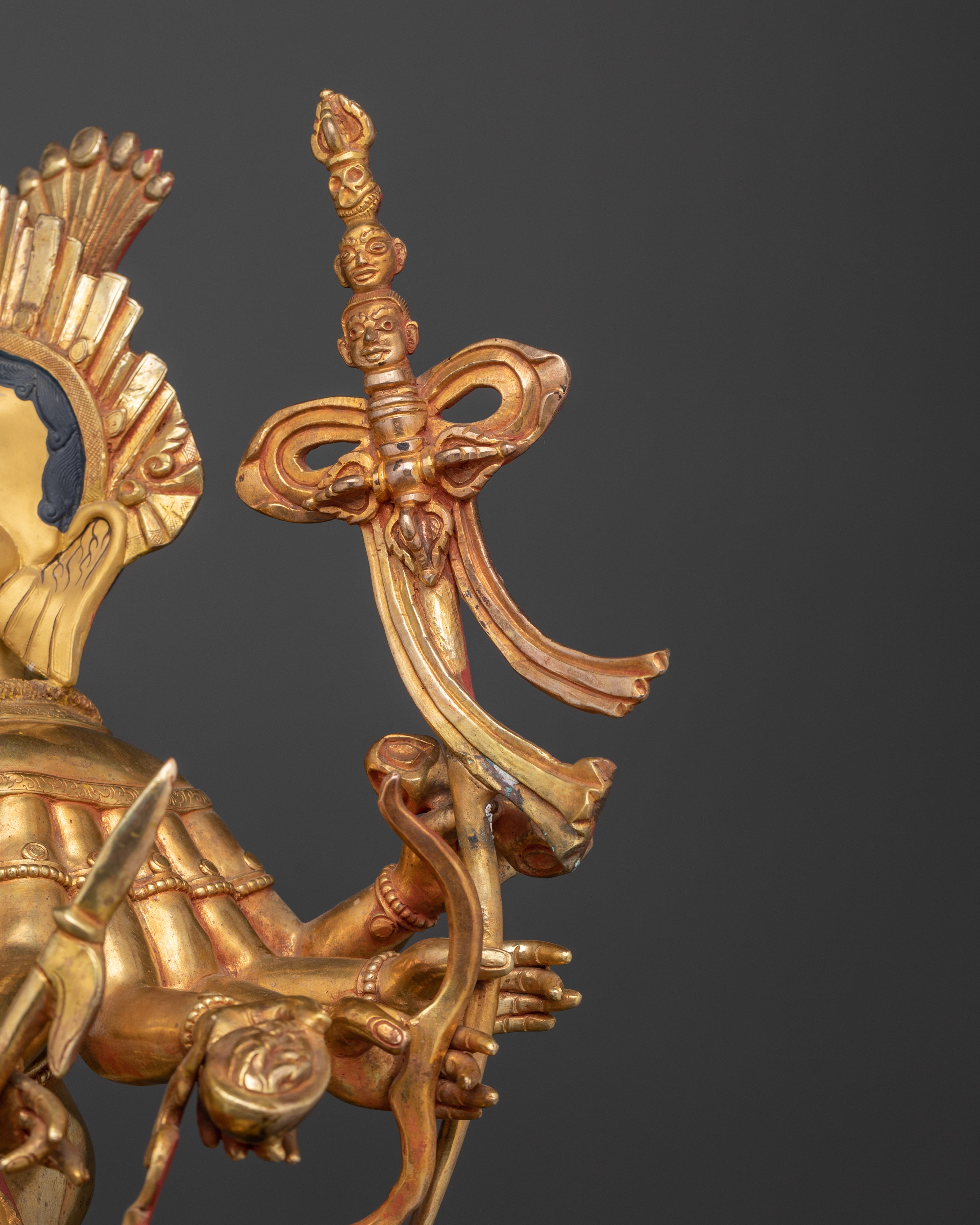 Standing Rakta Ganesh Statue | The Lord of Prosperity and Remover of Obstacles