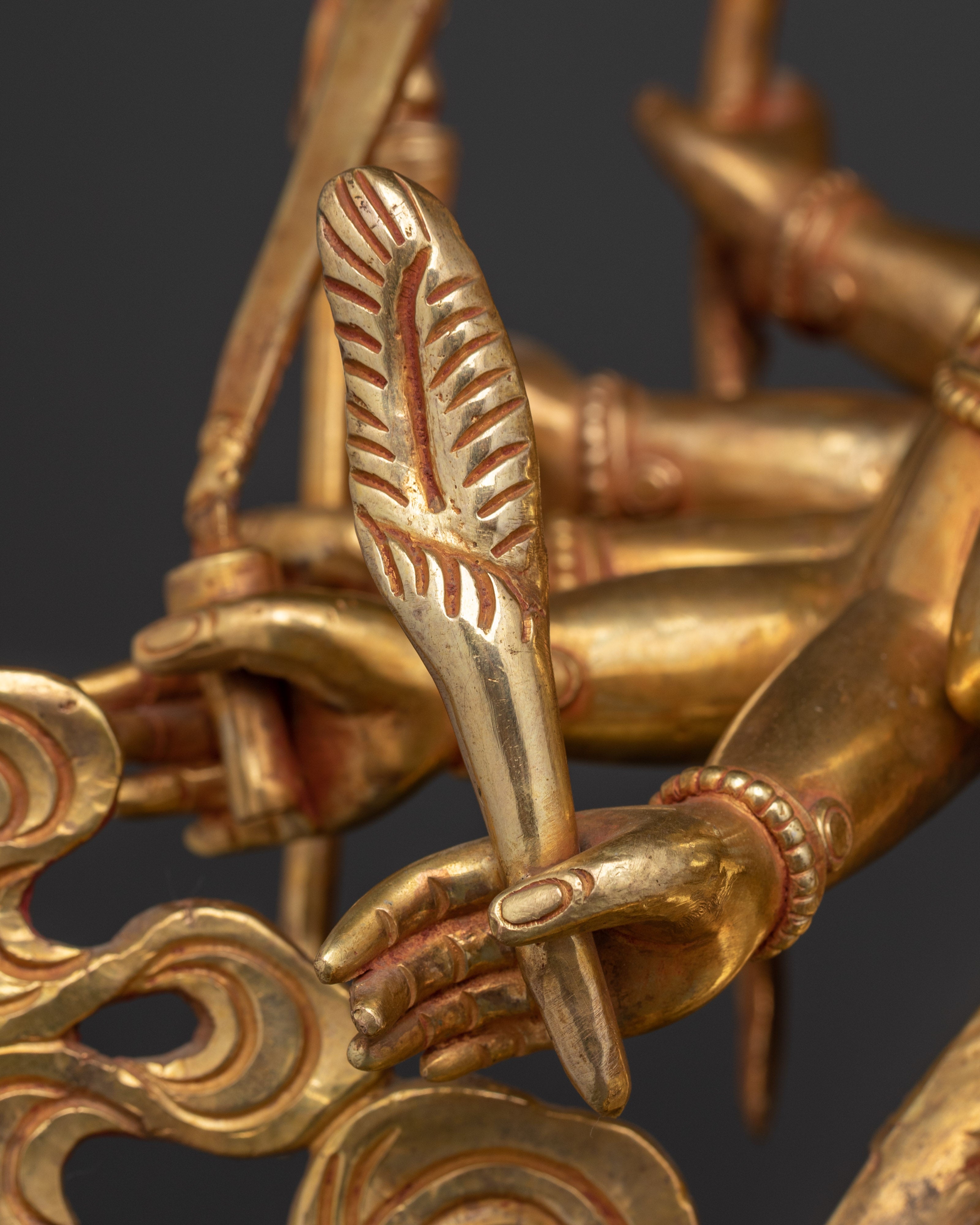 Standing Rakta Ganesh Statue | The Lord of Prosperity and Remover of Obstacles